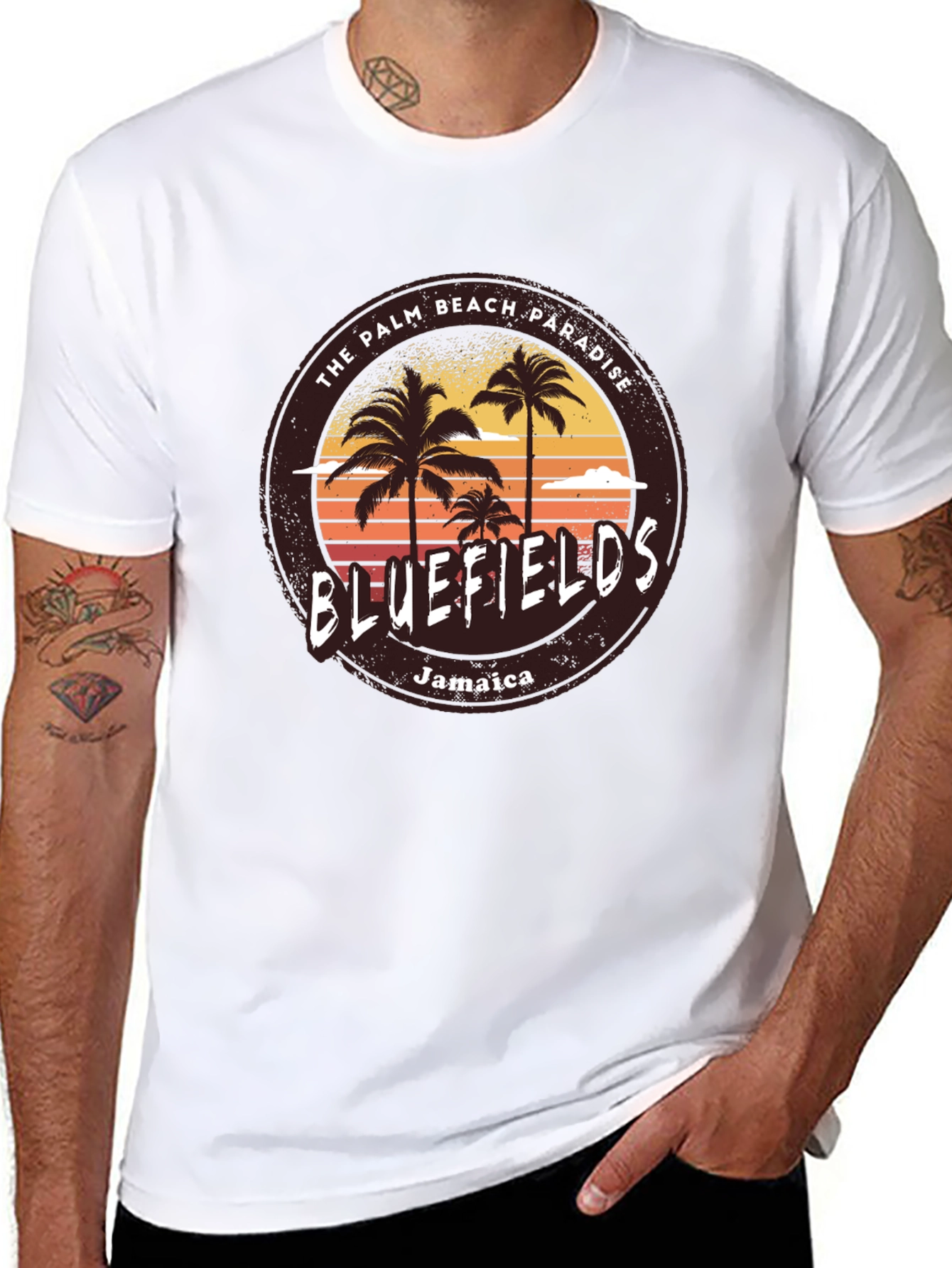 Bluefields Jamaica Palm Beach T-Shirt - 8