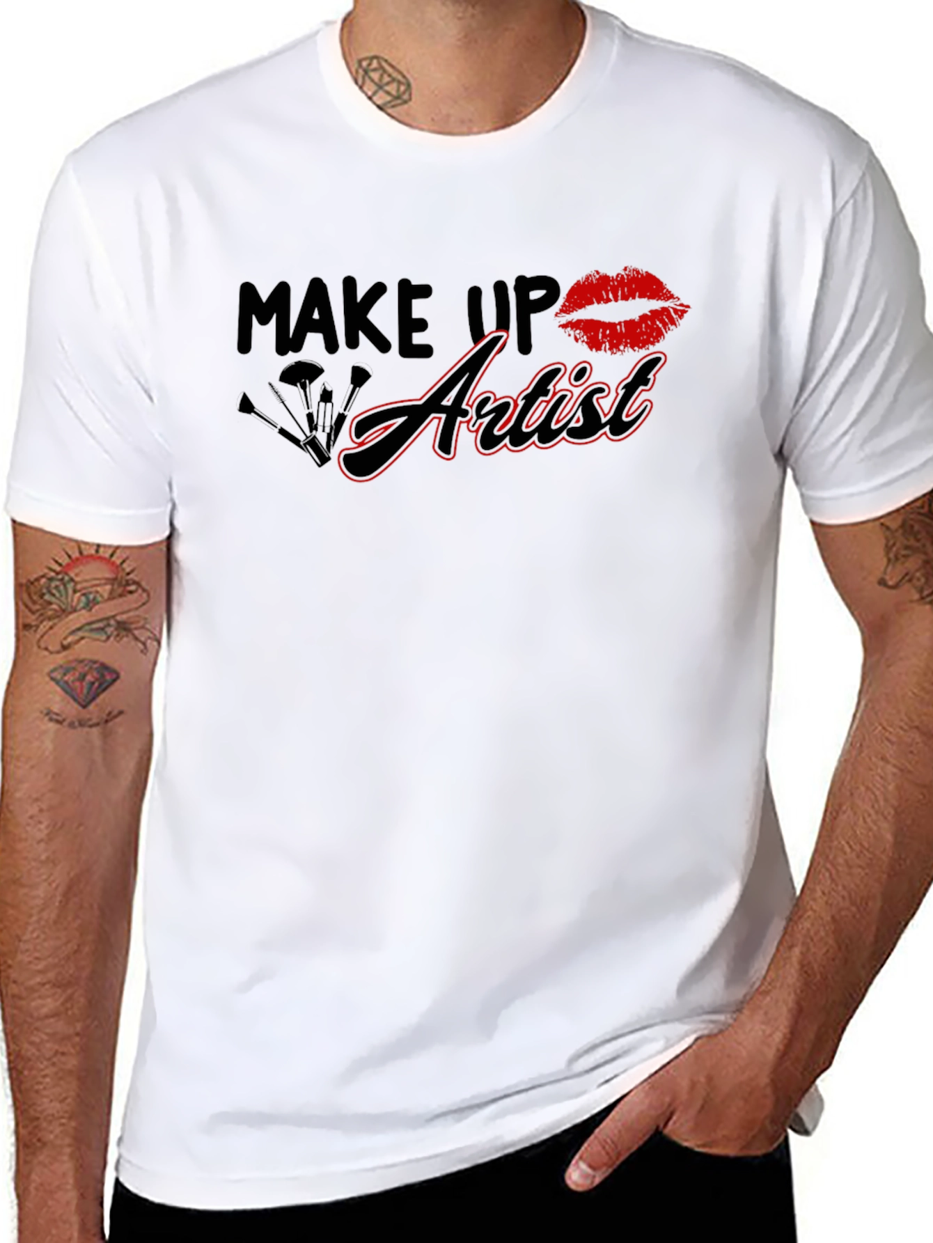 Black Make Up Artist T-Shirt - Stylish & Comfortable Tee view 8