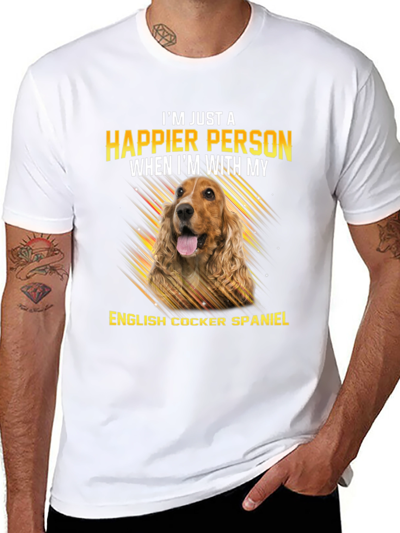 Happier Person English Cocker Spaniel T-Shirt - 8
