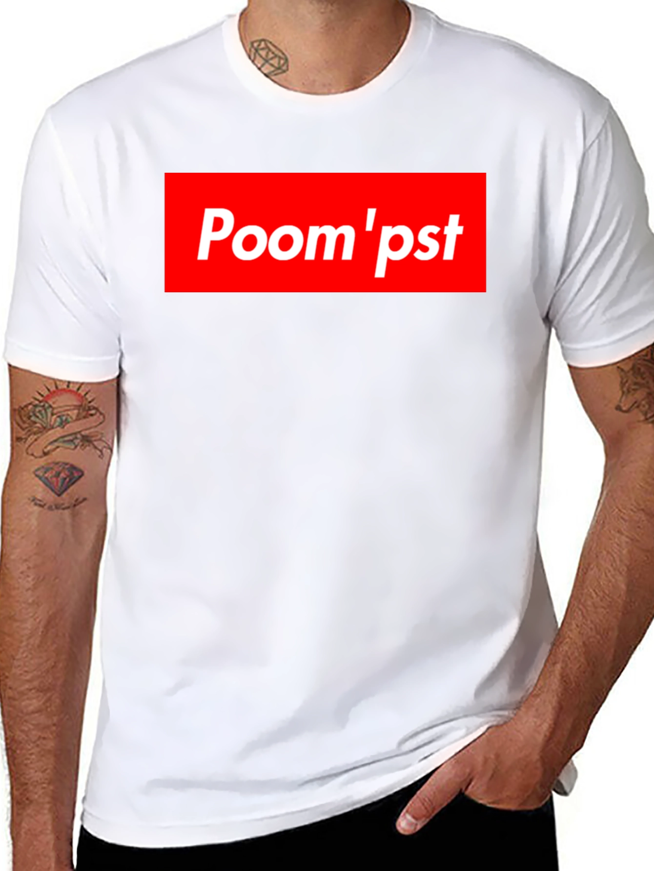Black Poom'pst Graphic Tee - Bold Statement Style view 8