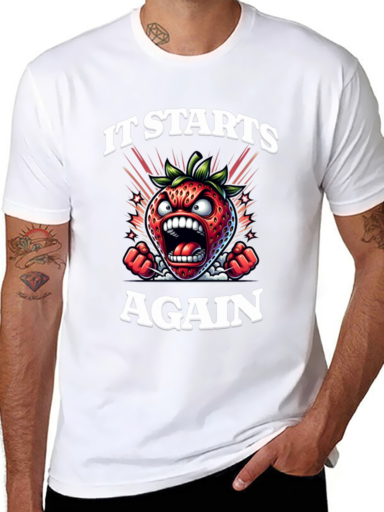 Black It Starts Again Graphic Tee view 8