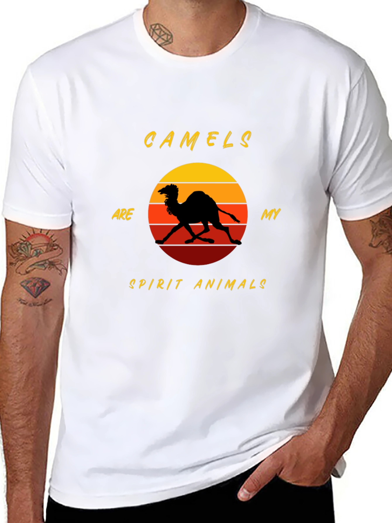 Black Camels Are My Spirit Animals Graphic Tee view 8