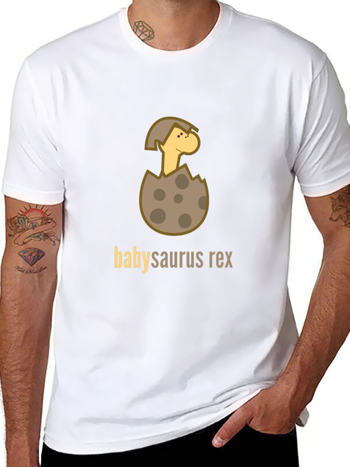 Black Baby Dinosaur Rex T-Shirt view 8