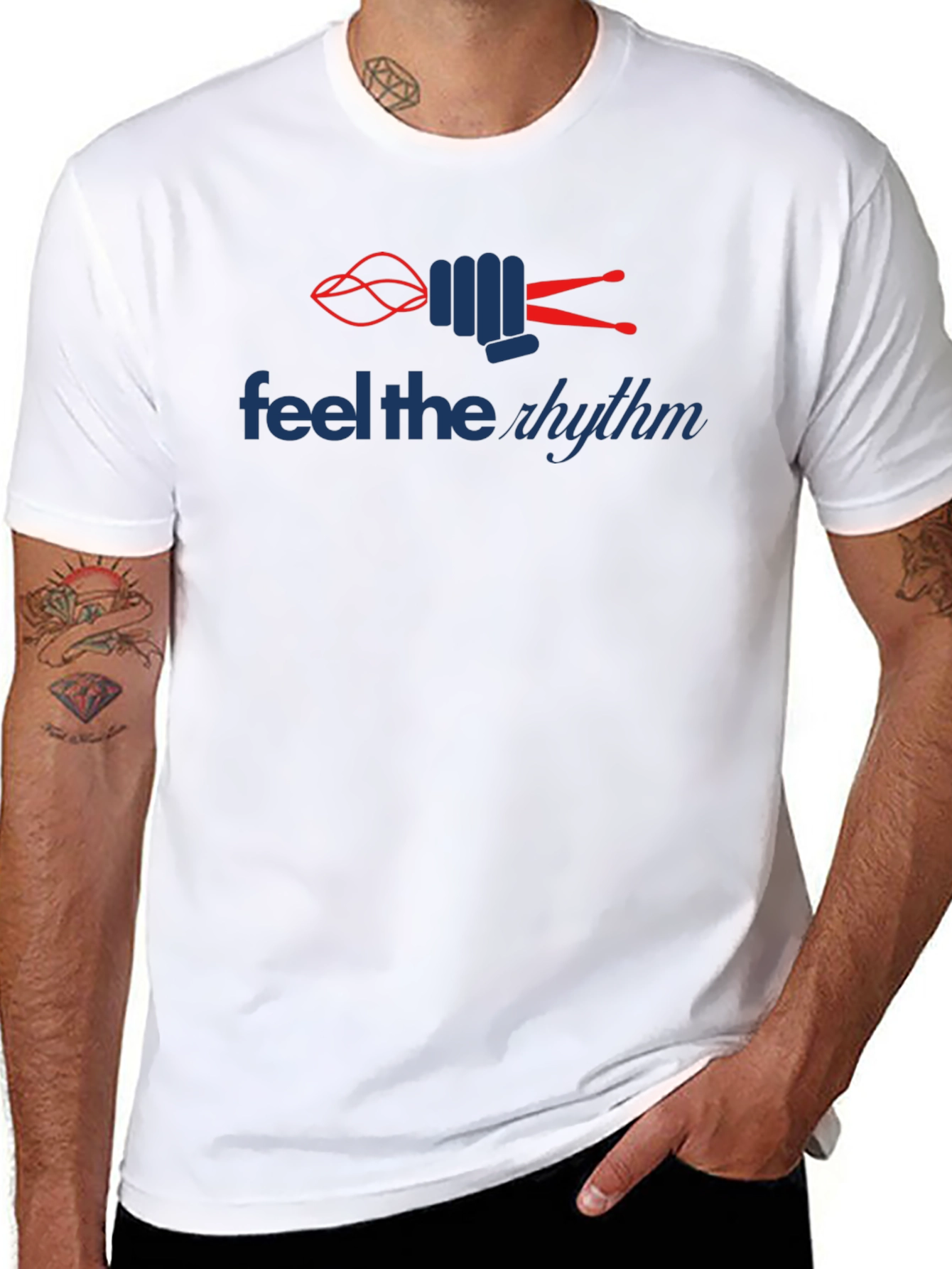 Feel the Rhythm Black T-Shirt - 8