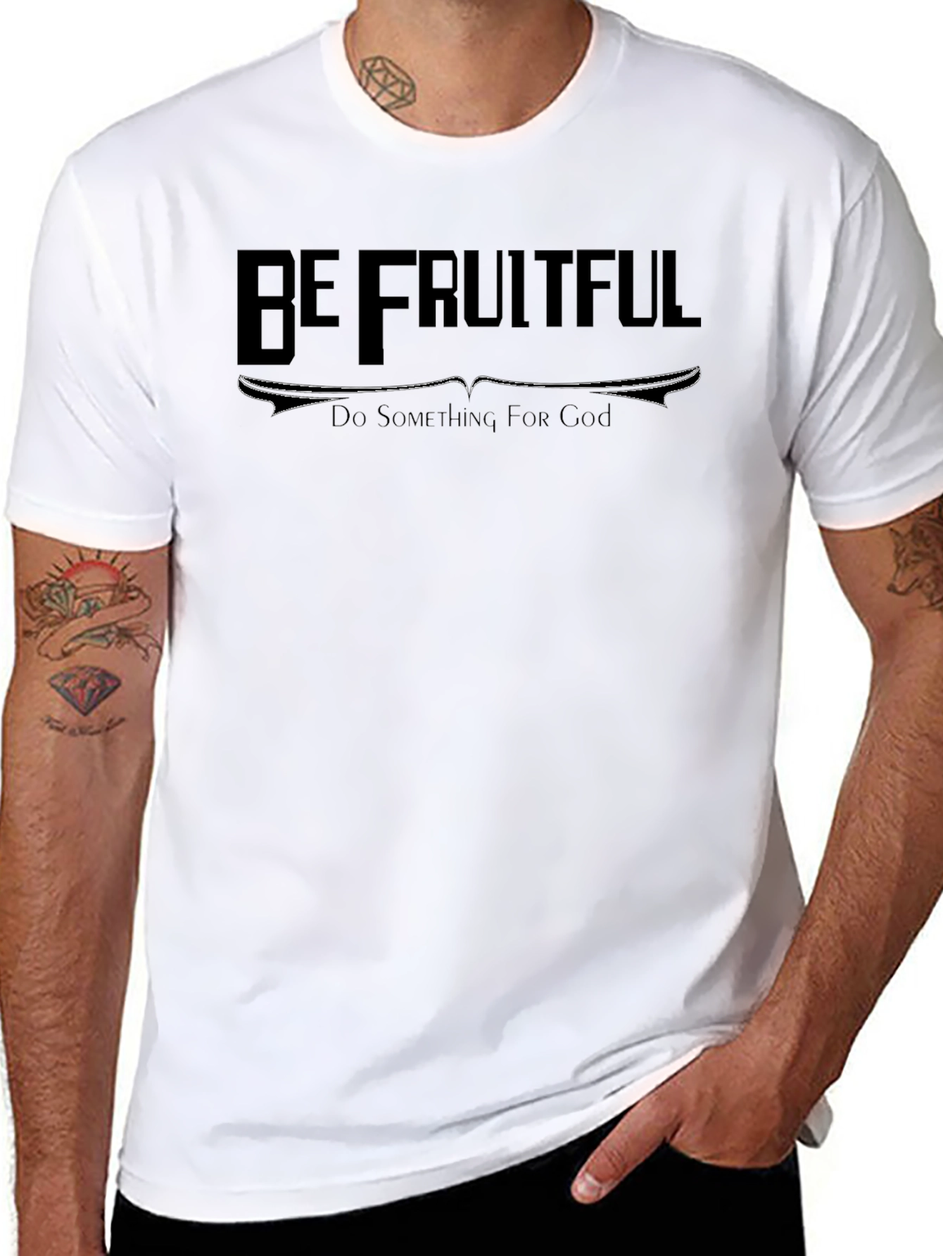 Black Be Fruitful Black T-Shirt view 8