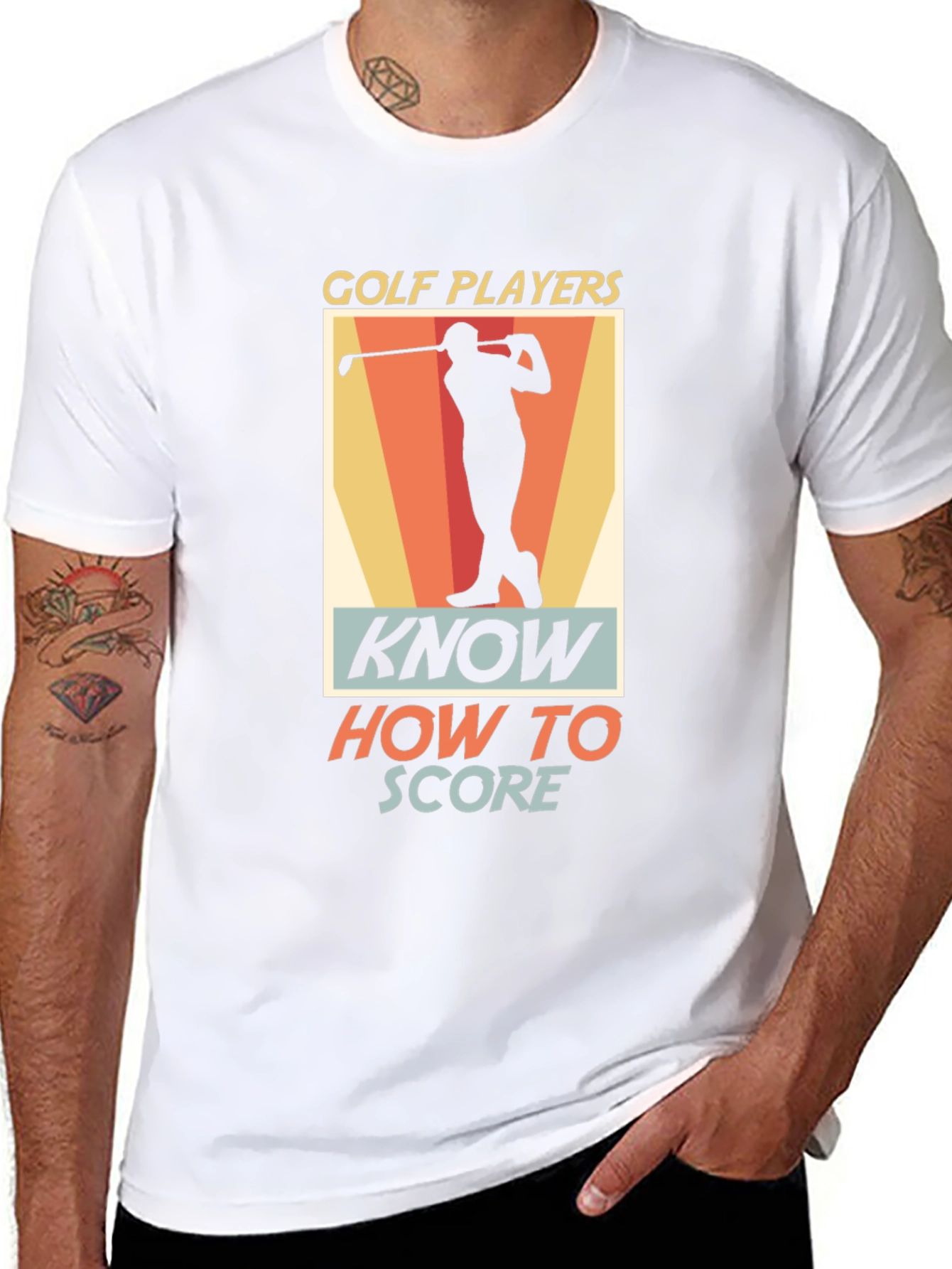 Black Golf Players Know How to Score Graphic T-Shirt view 8