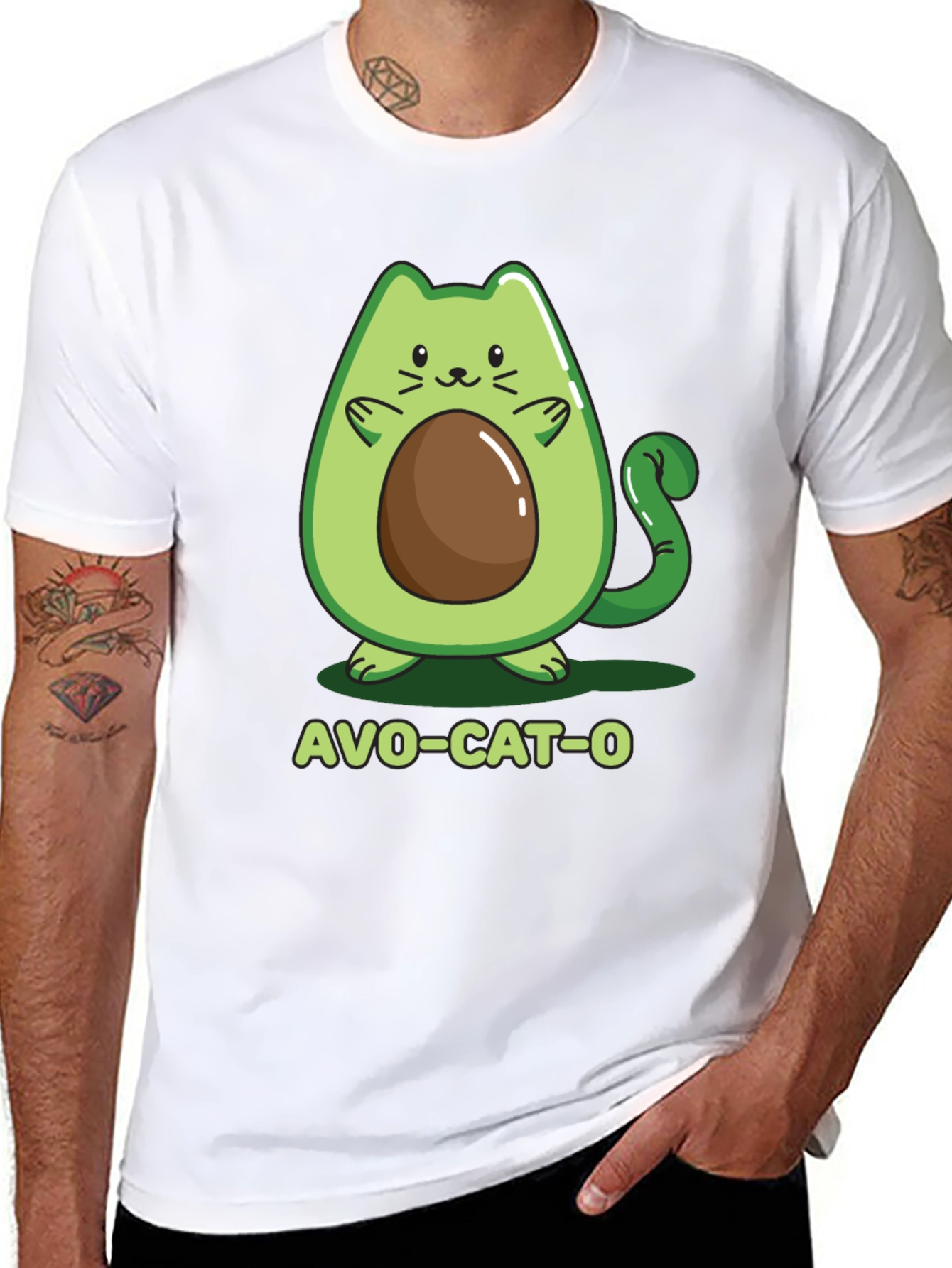 Black Avo-Cat-O Graphic T-Shirt view 8
