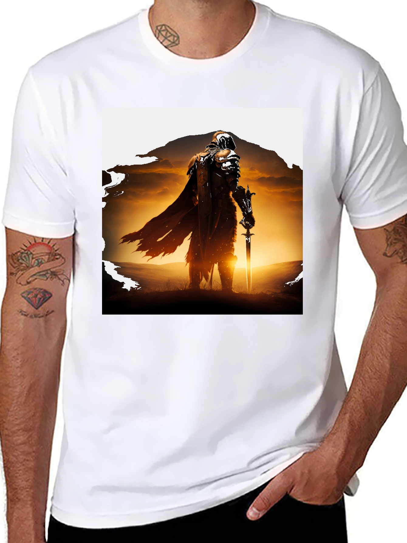 Black Warrior Graphic Tee - Black view 8