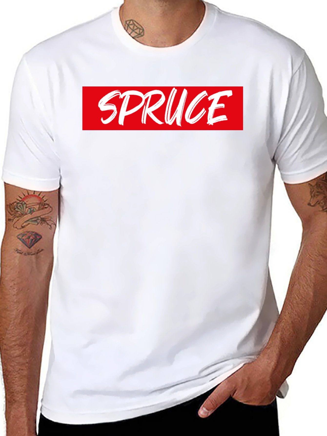 Black SPRUCE Graphic Tee - Black view 8