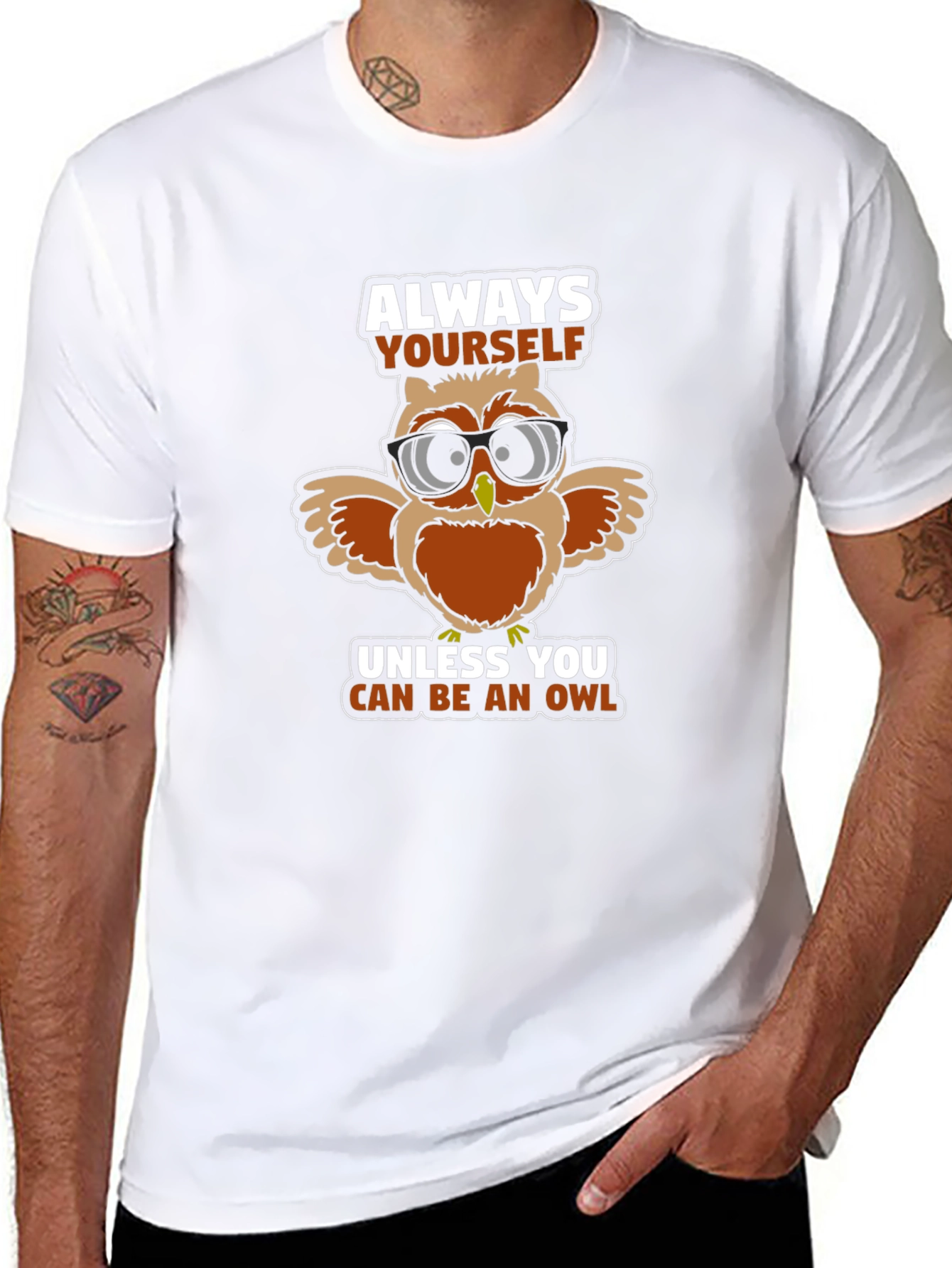 Black Always Be Yourself Unless You Can Be An Owl T-Shirt view 8