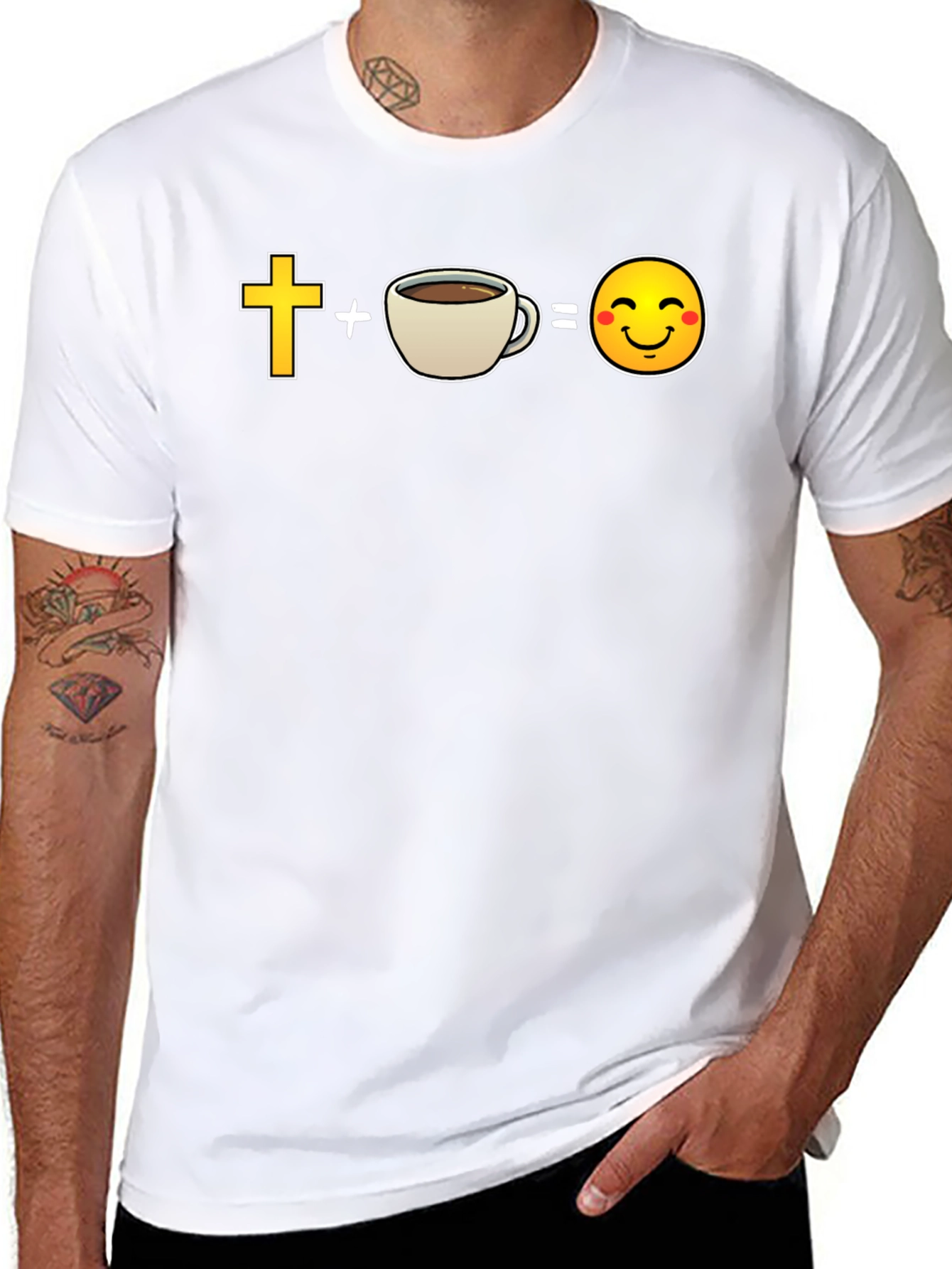 Black Christian Coffee Lover T-Shirt view 8