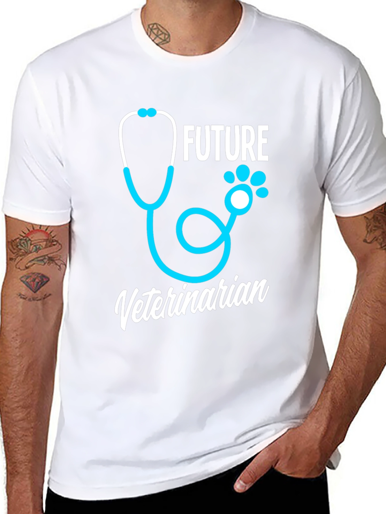 Black Future Veterinarian T-Shirt view 8