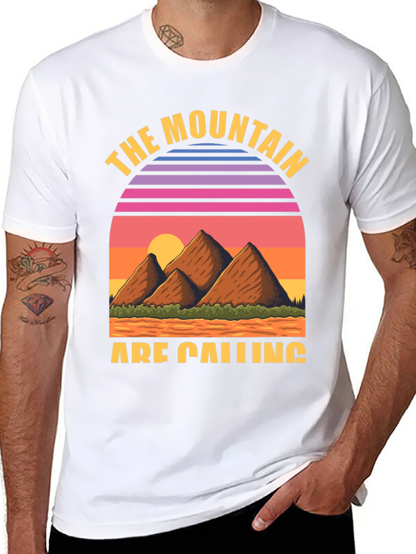 Black Mountain Calling Retro Graphic Tee view 8