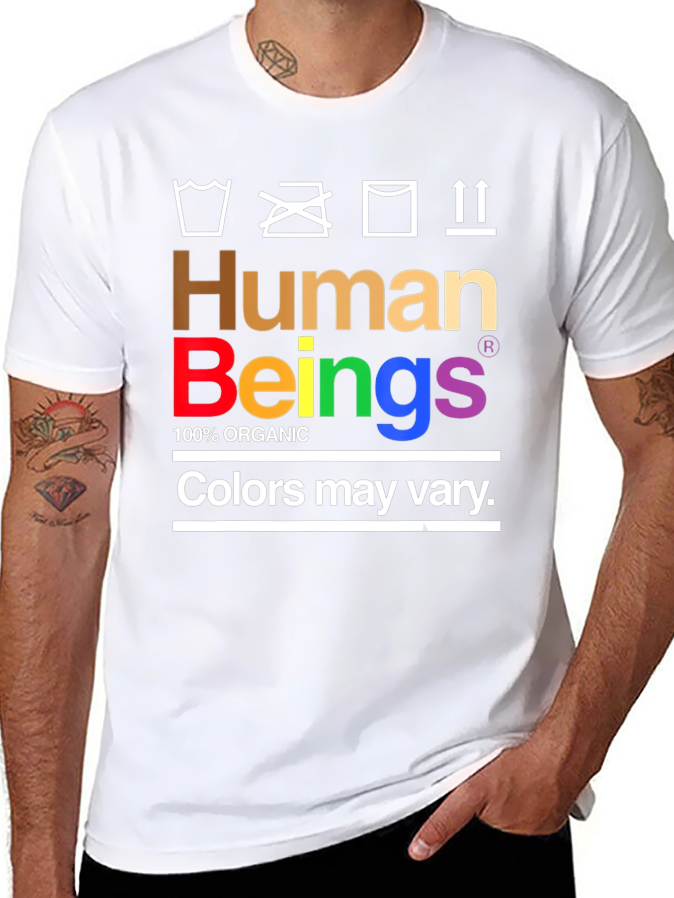 Black Human Beings Organic Pride T-Shirt view 8