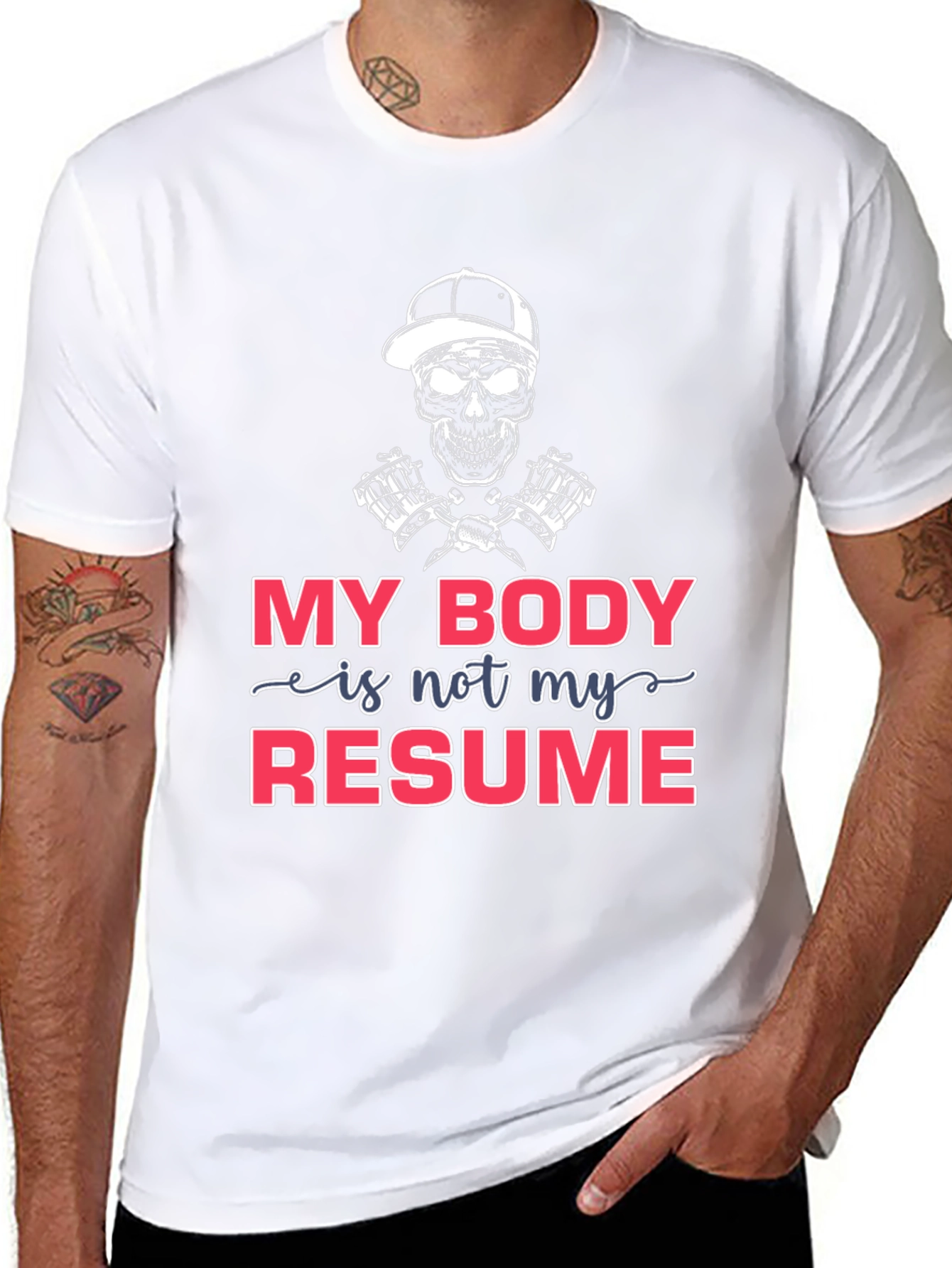 My Body is Not My Resume T-Shirt - Black - 8