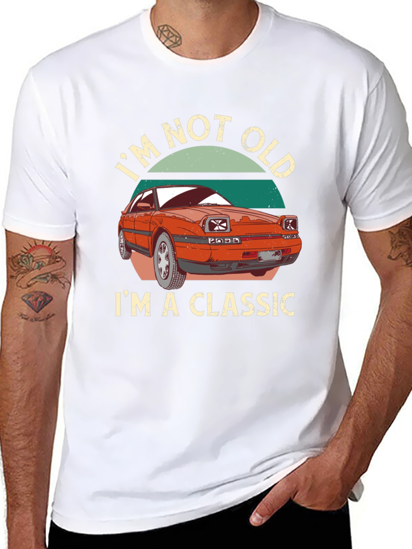 Black I'm Not Old I'm A Classic Car T-Shirt view 8