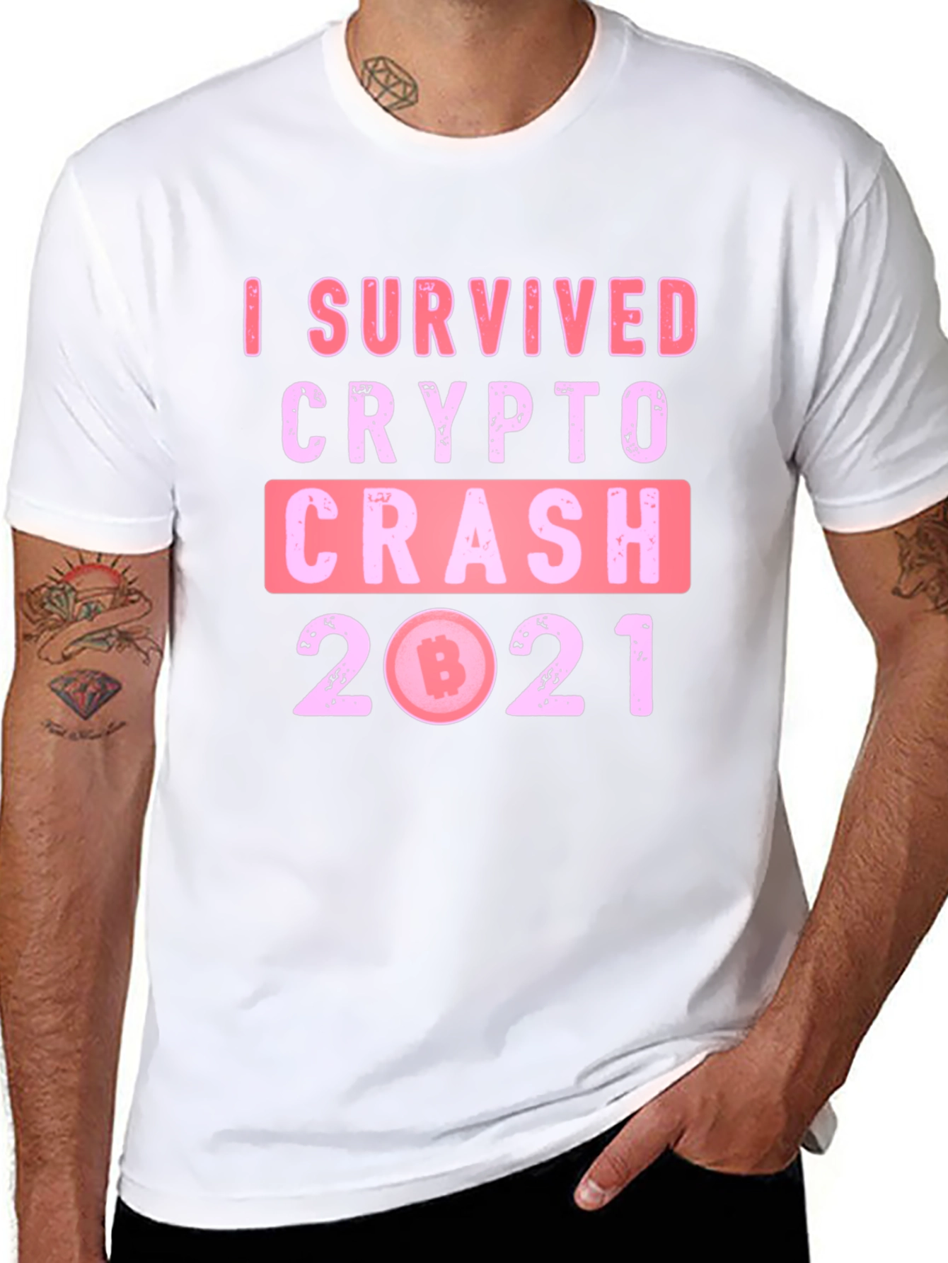 Black Crypto Crash 2021 Survivor Tee view 8