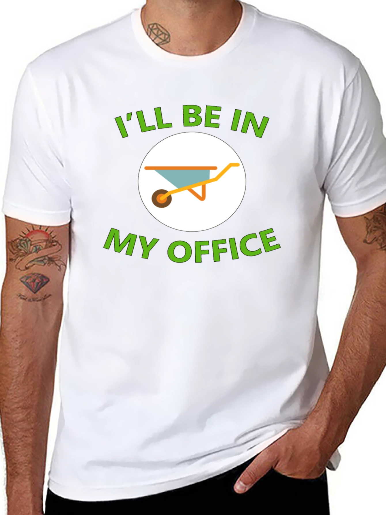 Black Gardener's Office T-Shirt view 8