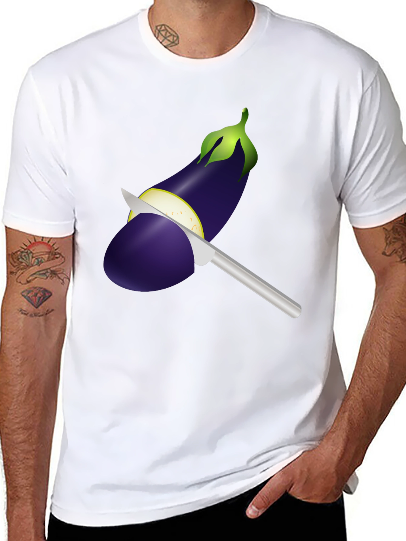 Eggplant Knife T-Shirt - 8