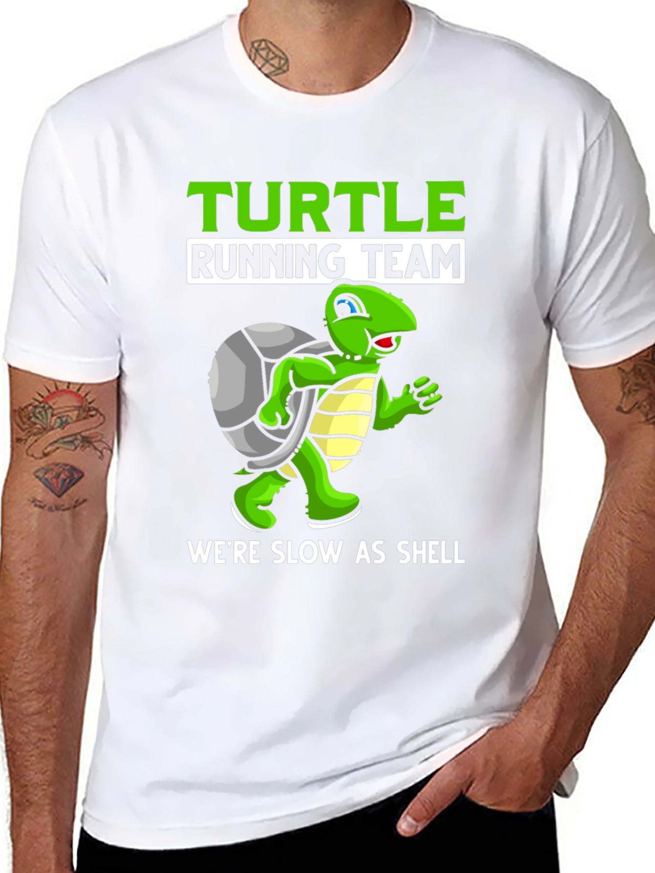 Black Turtle Running Team T-Shirt - Slow as Shell! view 8