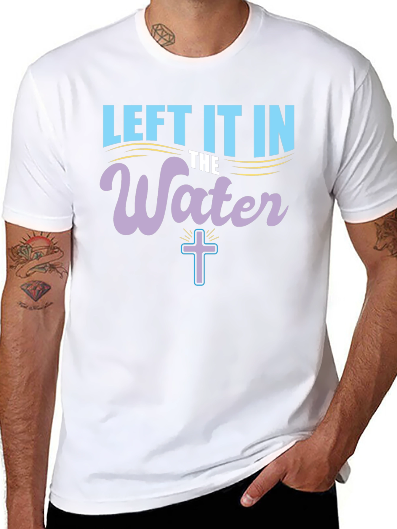 Black Left It In The Water T-Shirt view 8
