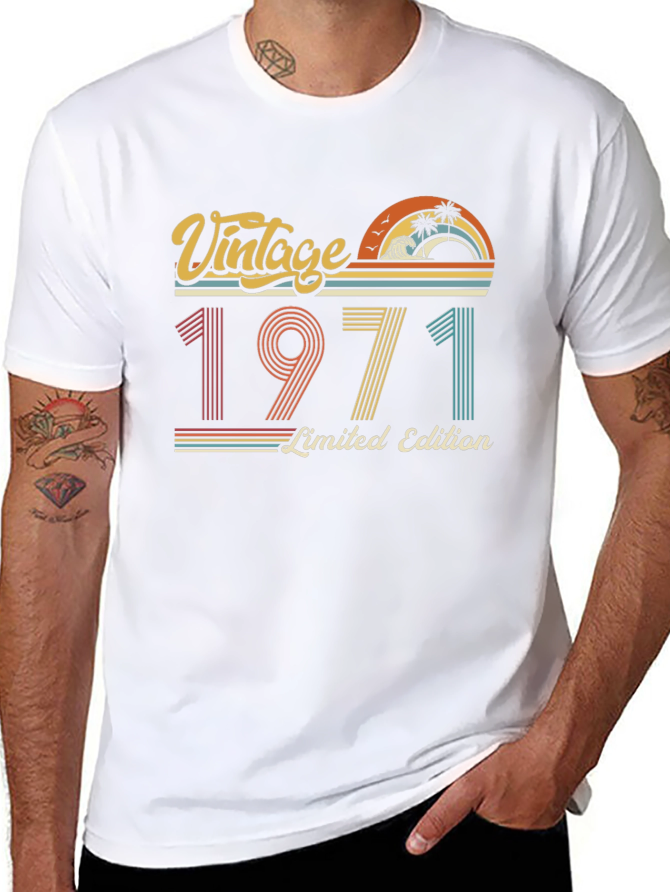Black Vintage 1971 Limited Edition T-Shirt view 8