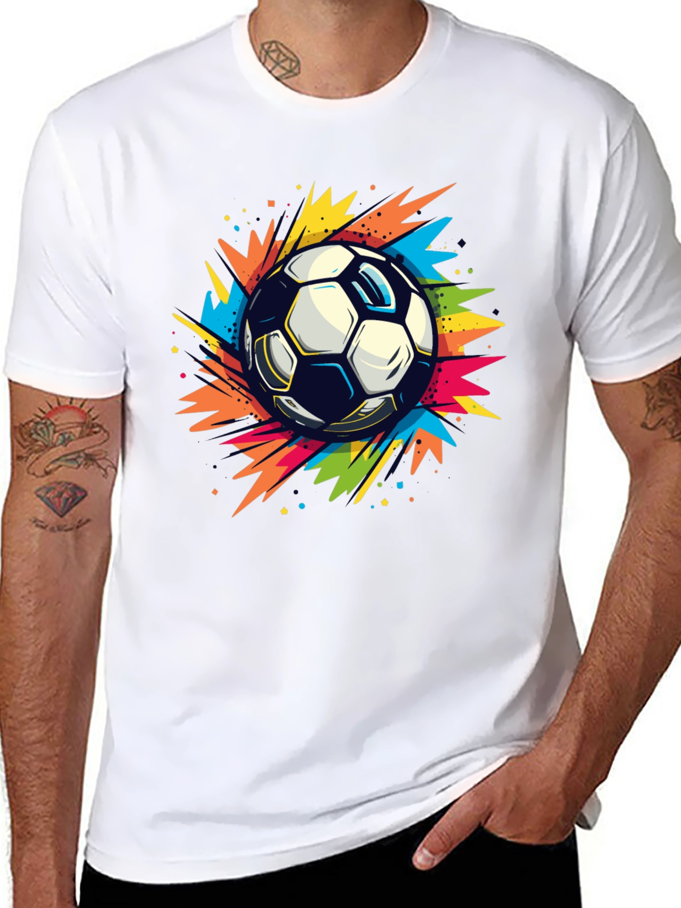 Black Soccer Blast T-Shirt view 8