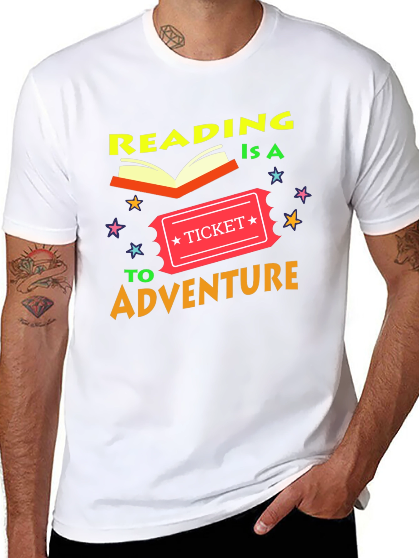 Reading is a Ticket to Adventure T-Shirt - 8