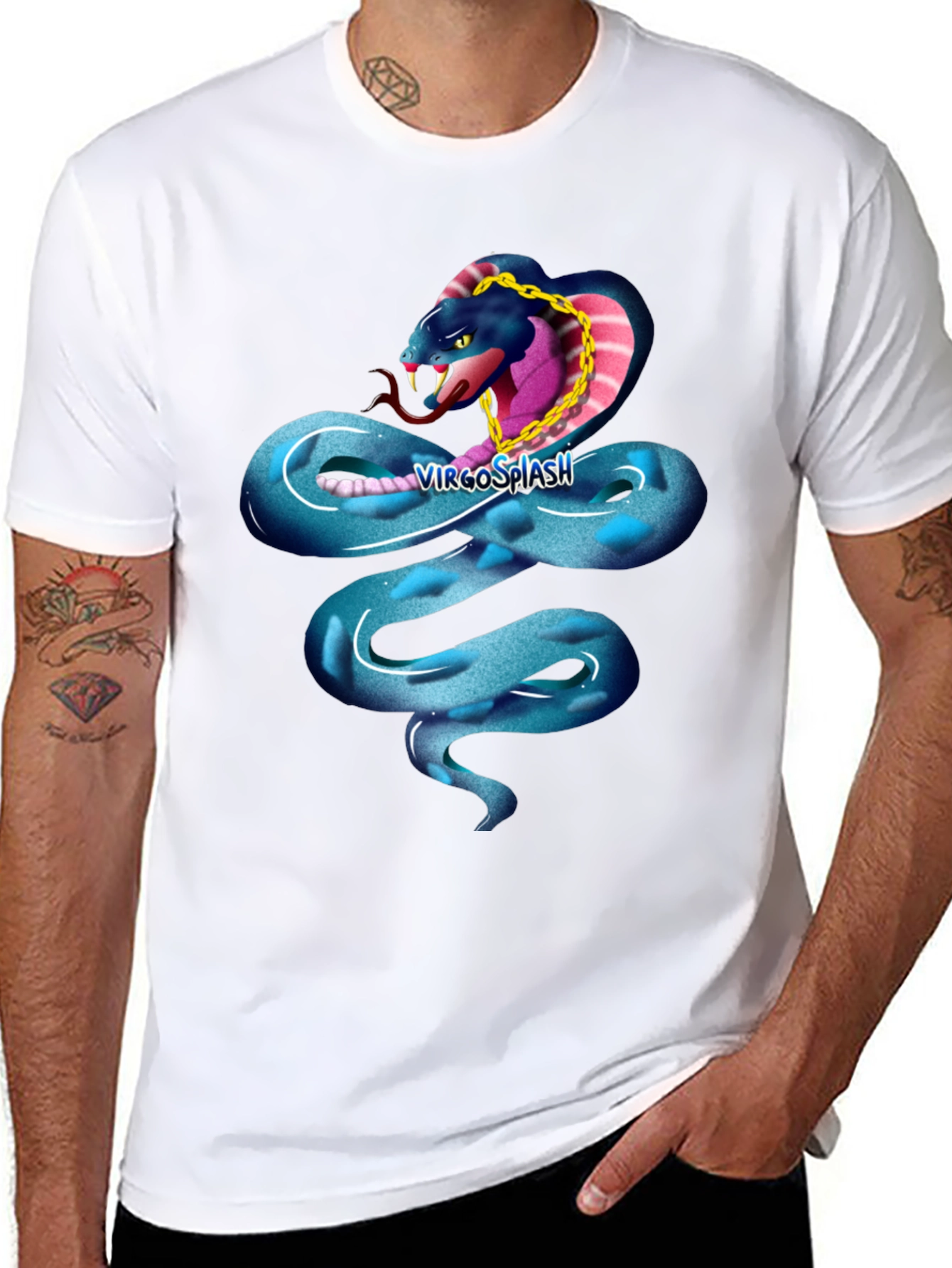 Black Snake T-Shirt - Cool Cobra Design view 8