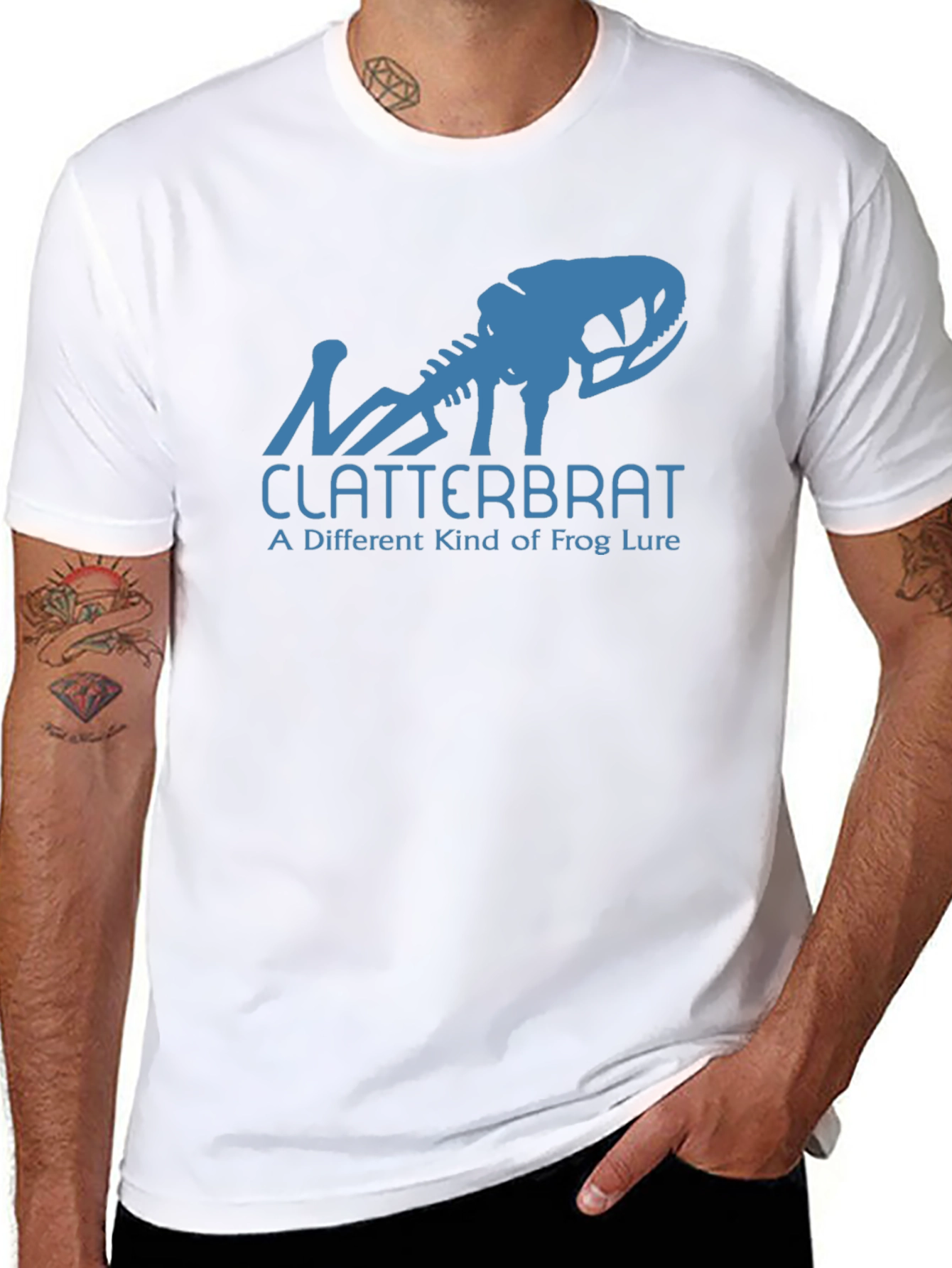Black Clatterbrat Frog Lure Graphic Tee view 8