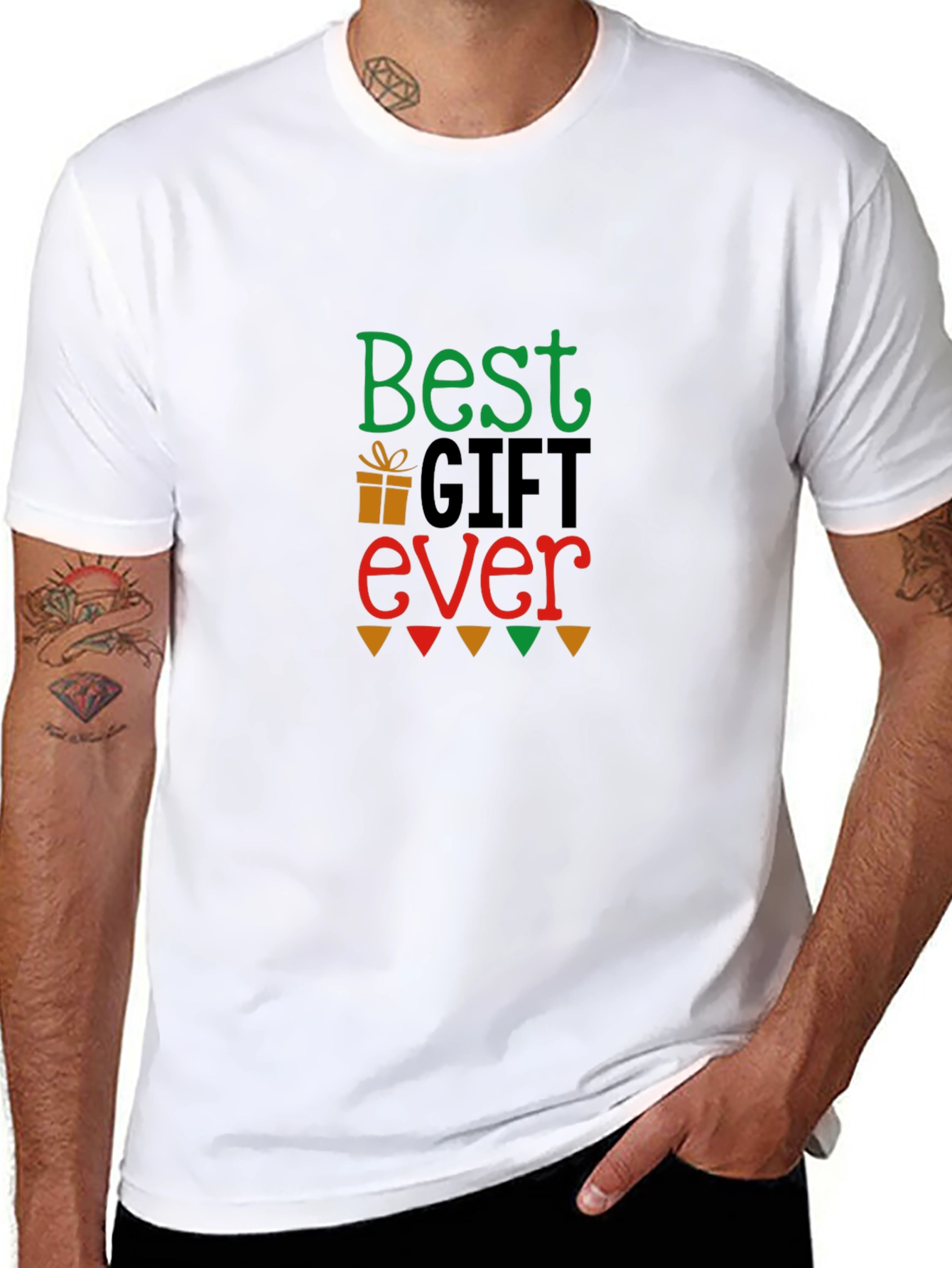 Black Best Gift Ever T-Shirt - Holiday Edition! view 8
