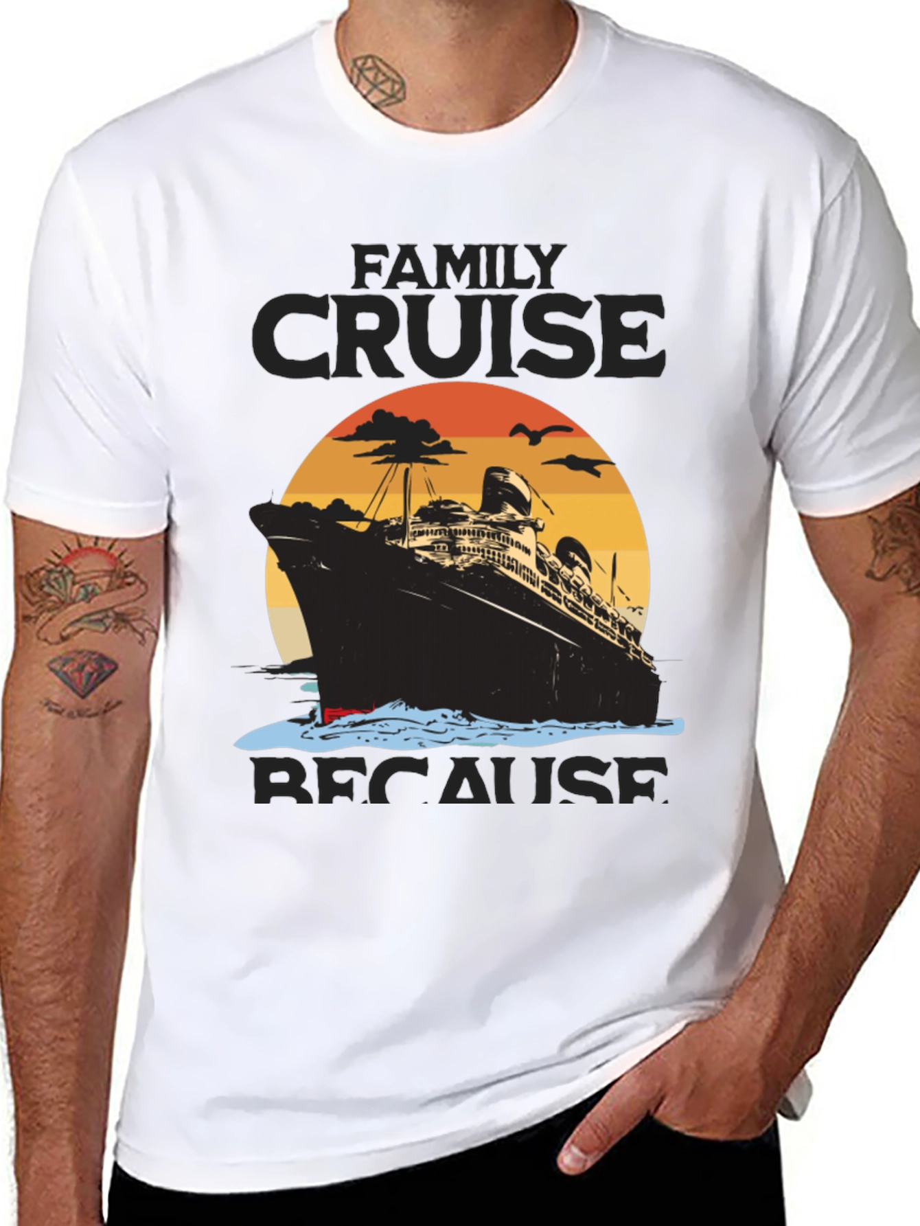 Black Family Cruise T-Shirt, Vacation Trip Tee view 8