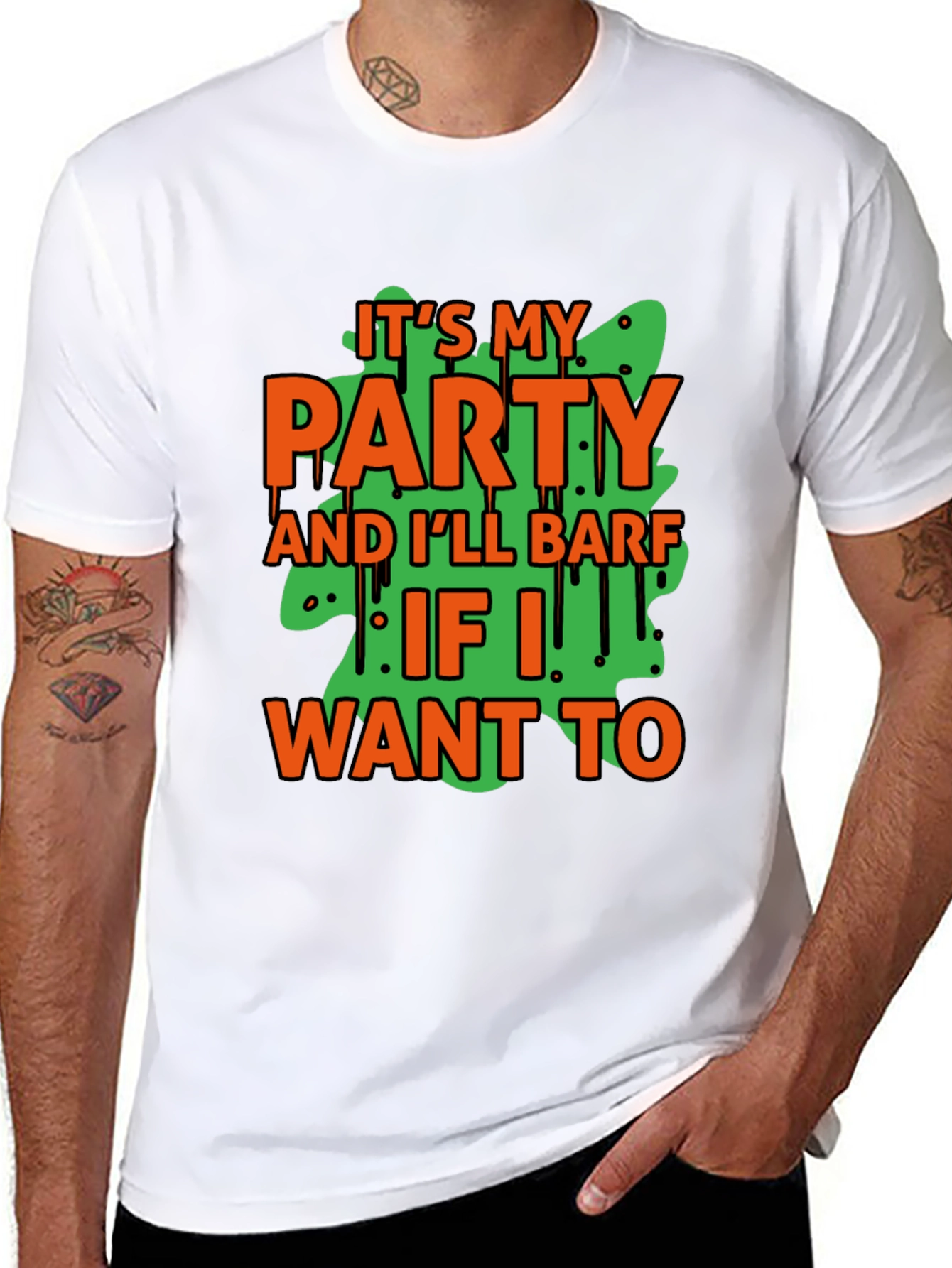 Black It's My Party T-Shirt view 8