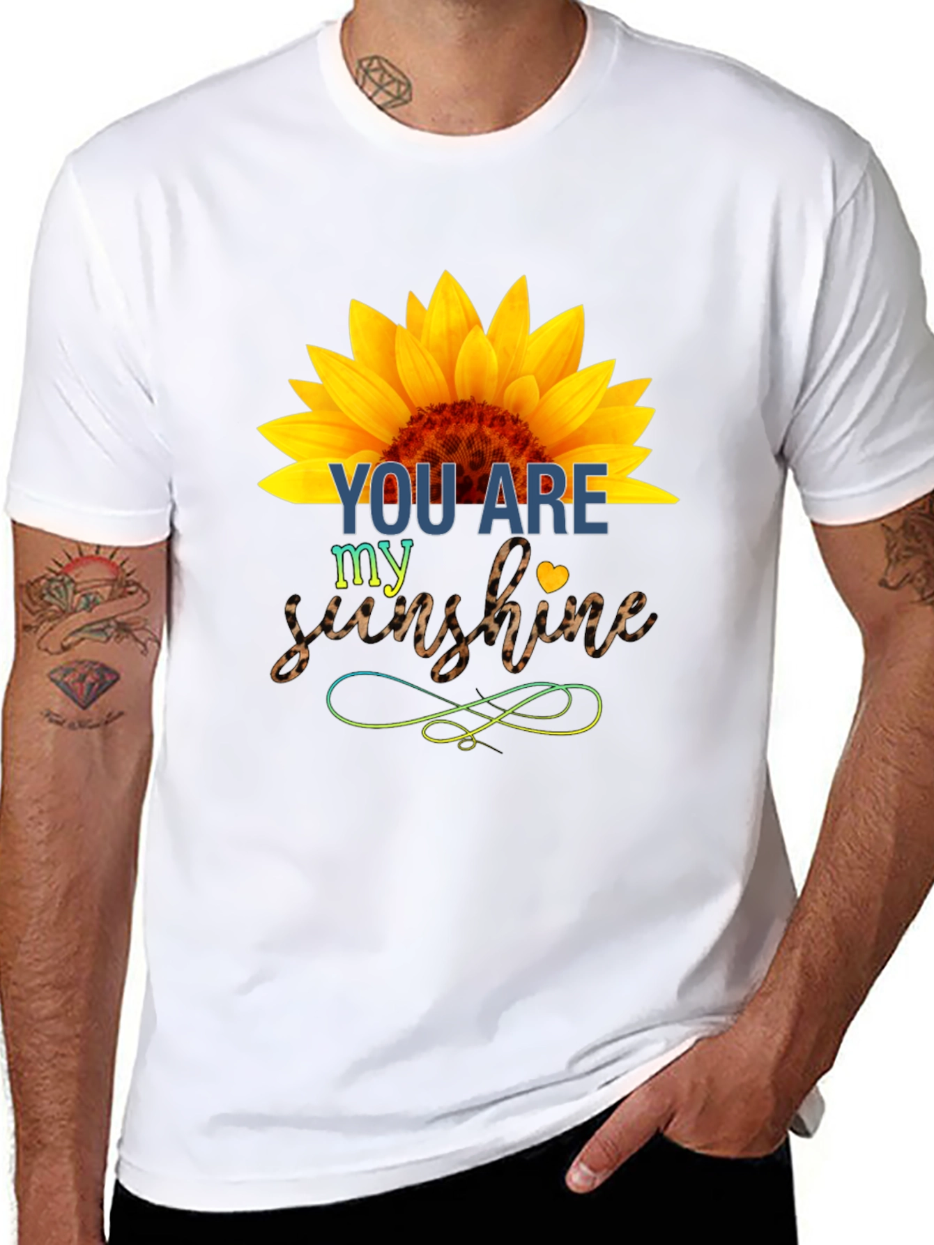 Black You Are My Sunshine Sunflower Graphic Tee view 8