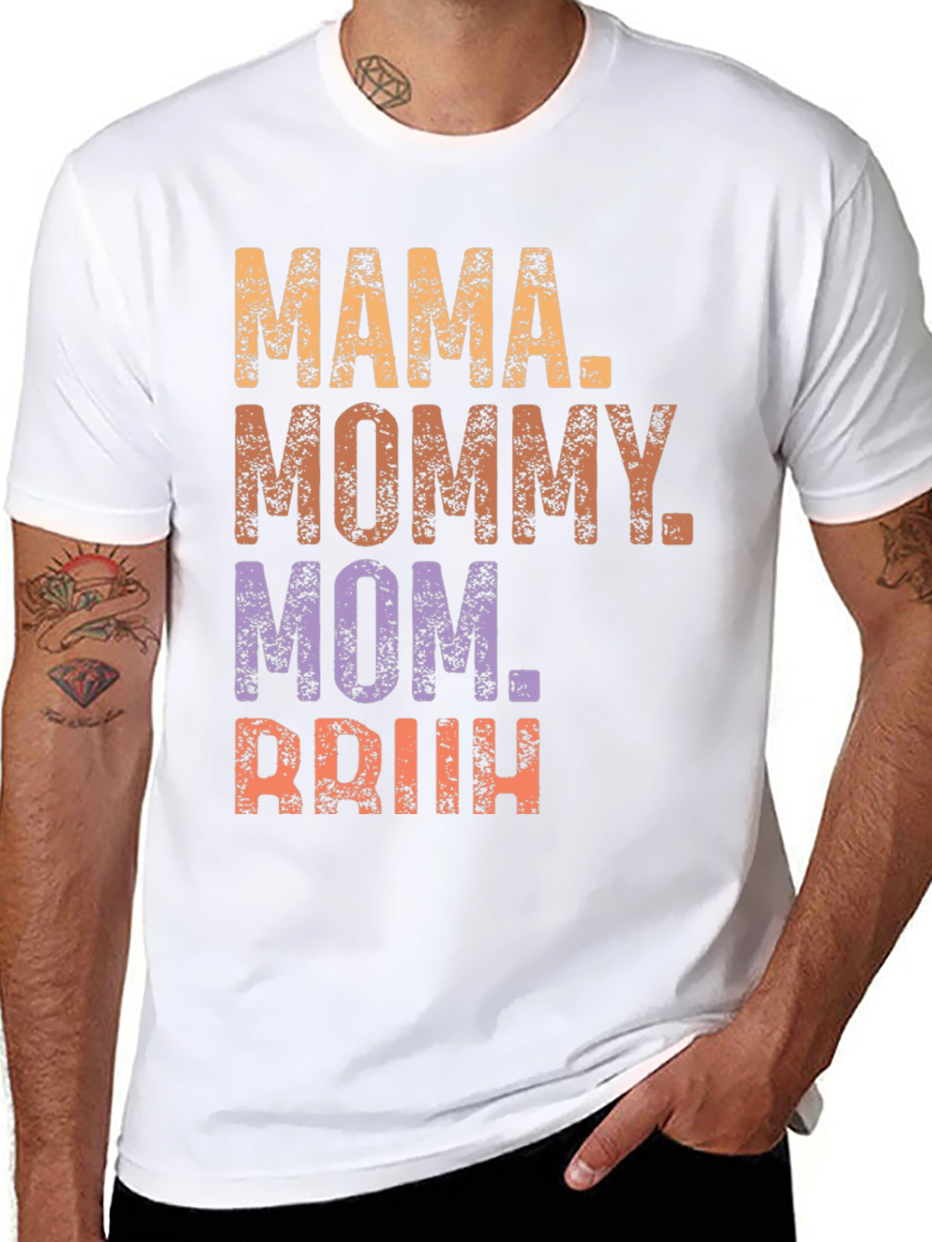 Black Mama Mommy Mom Briih T-Shirt view 8