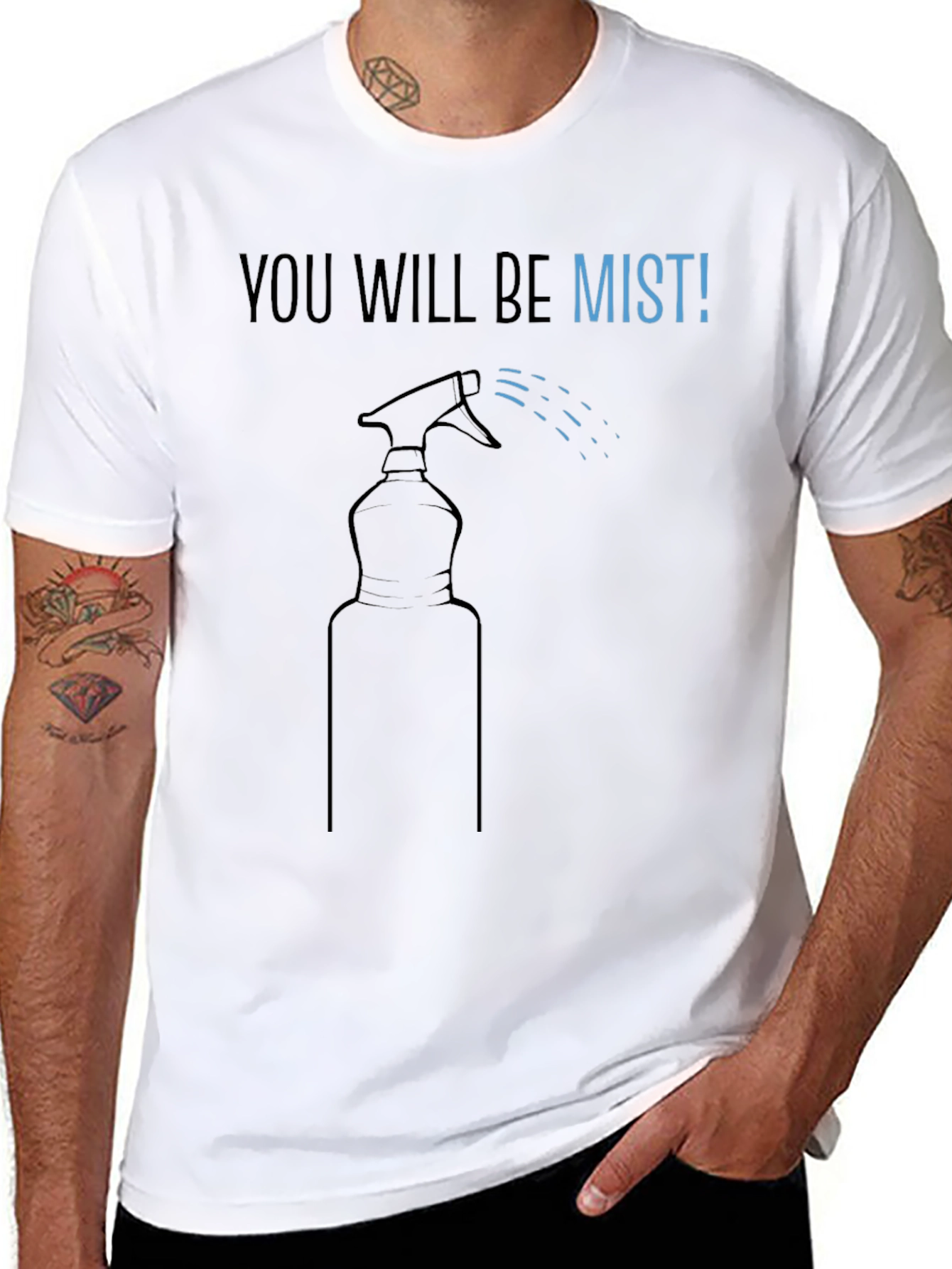 Black You Will Be Mist T-Shirt view 8