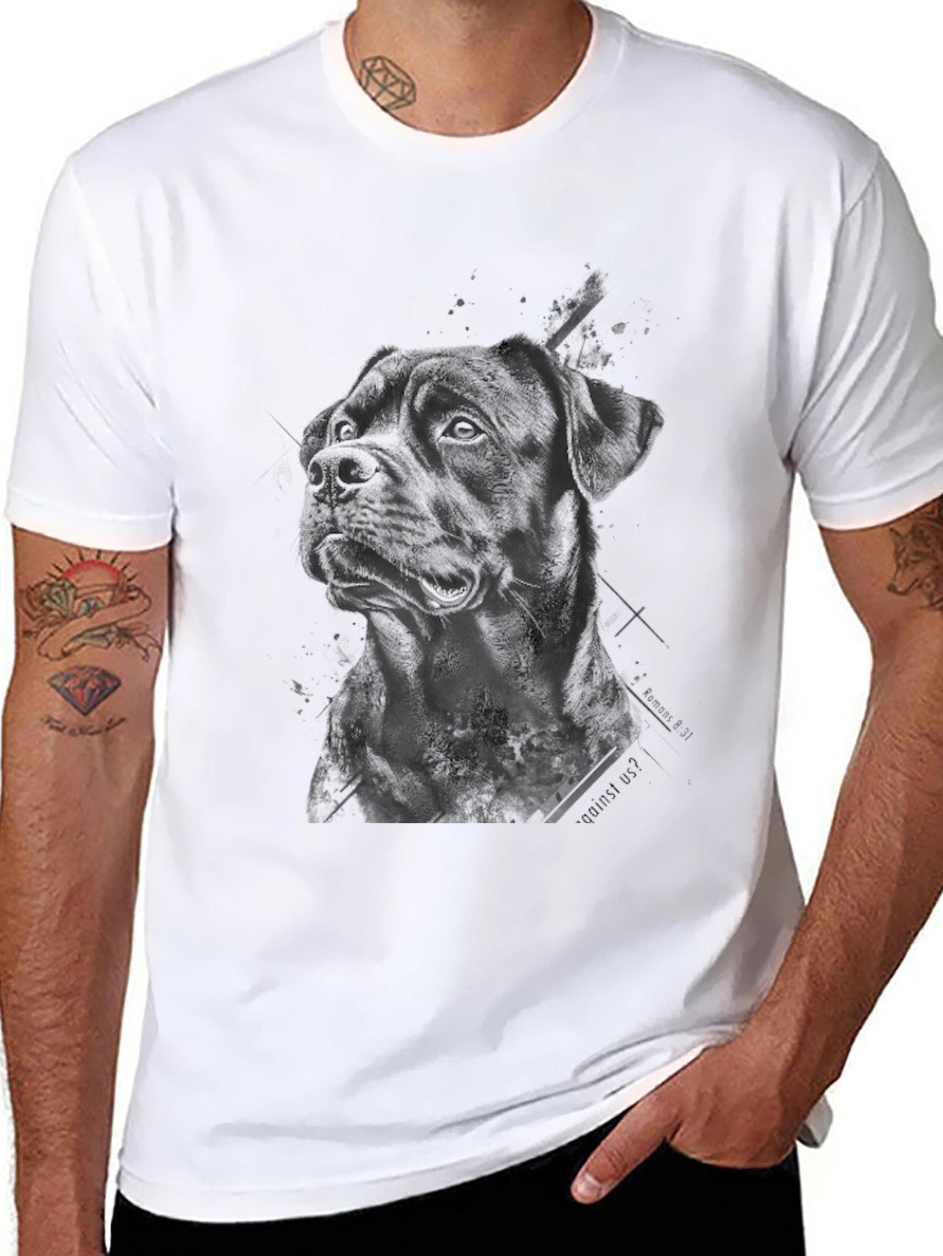 Black Dog Graphic T-Shirt - Black view 8