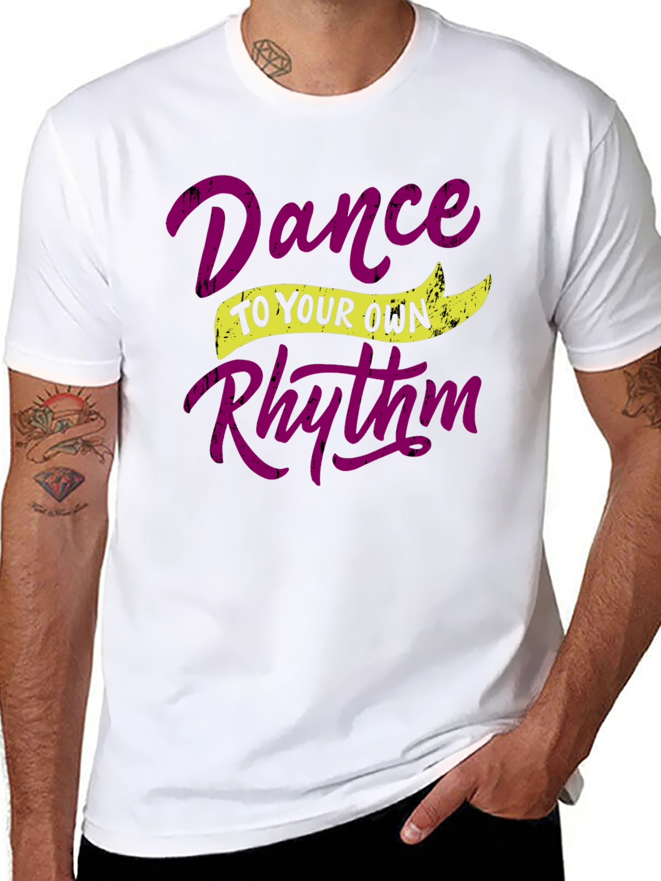 Black Dance to Your Own Rhythm Graphic Tee view 8