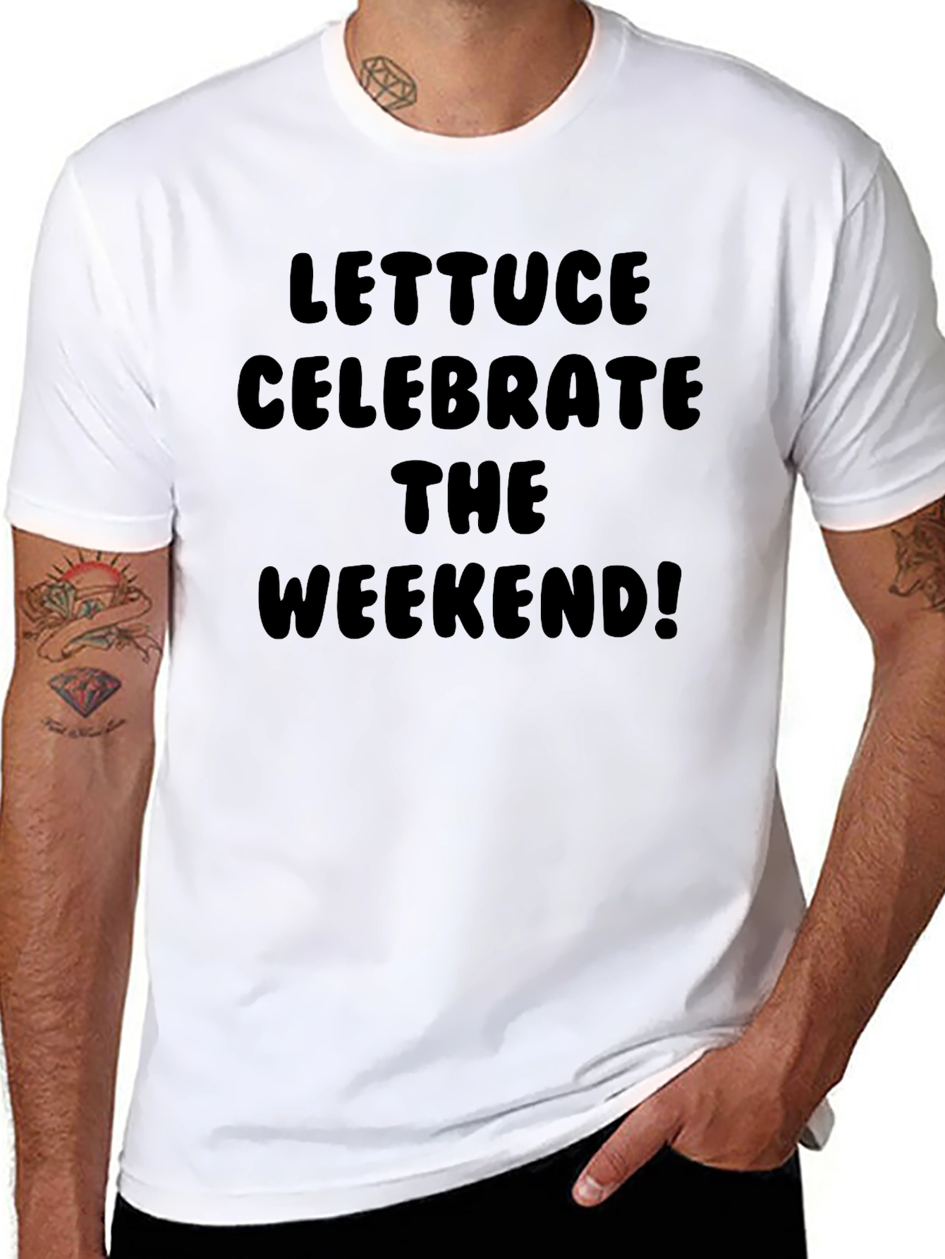Black Lettuce Celebrate the Weekend T-Shirt view 8