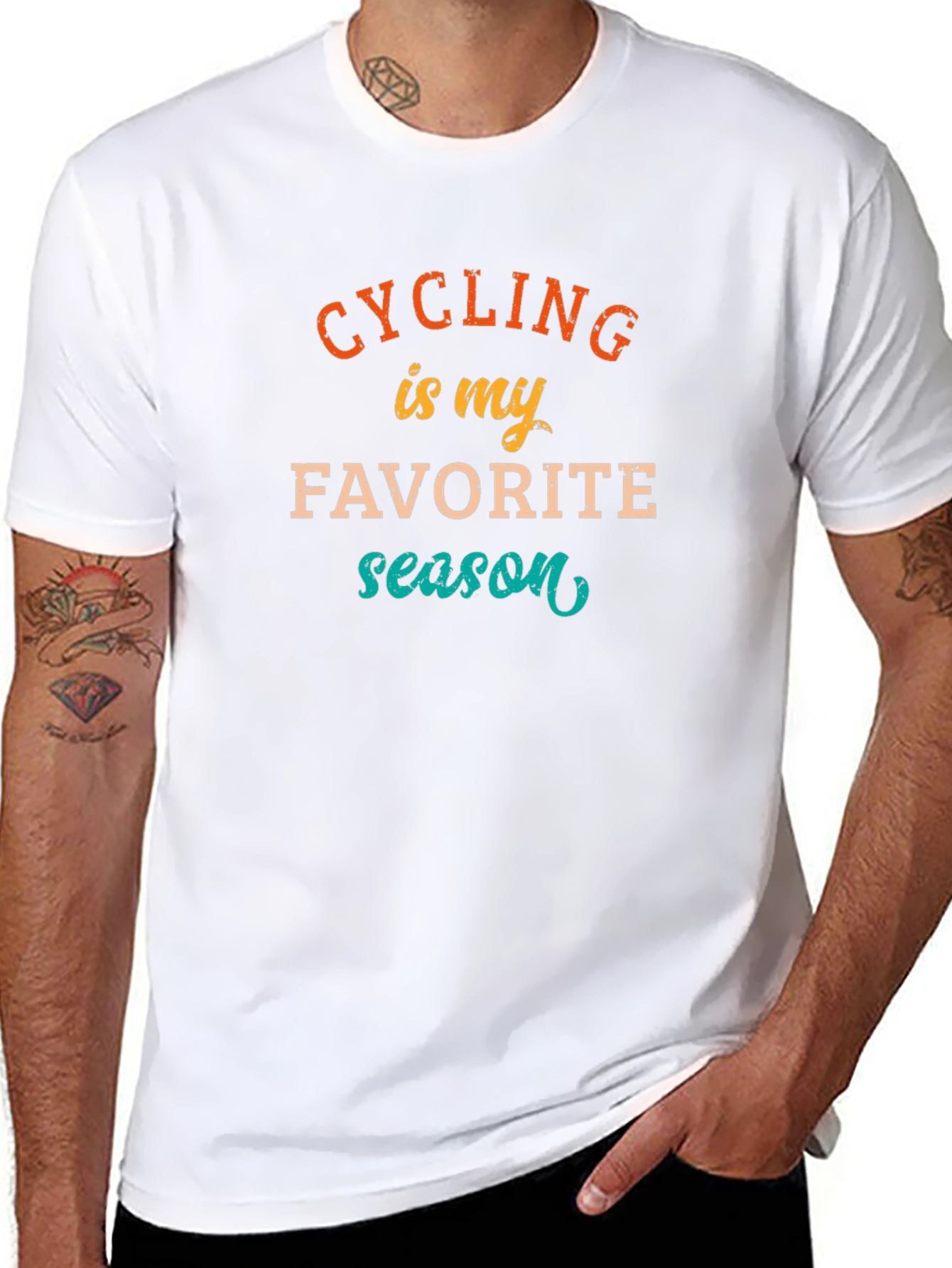 Black Cycling is My Favorite Season T-Shirt view 8
