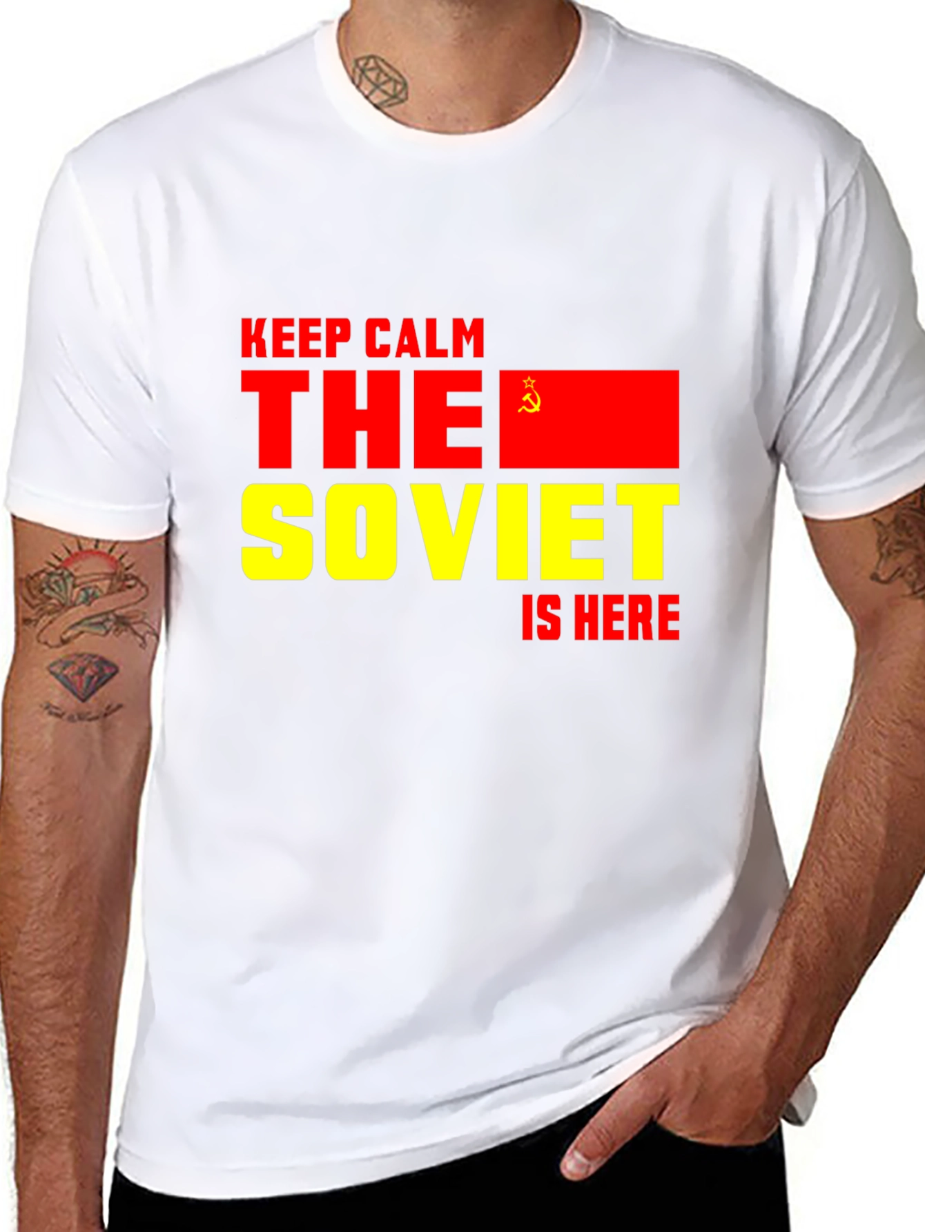 Black Soviet Is Here T-Shirt - Keep Calm Design view 8