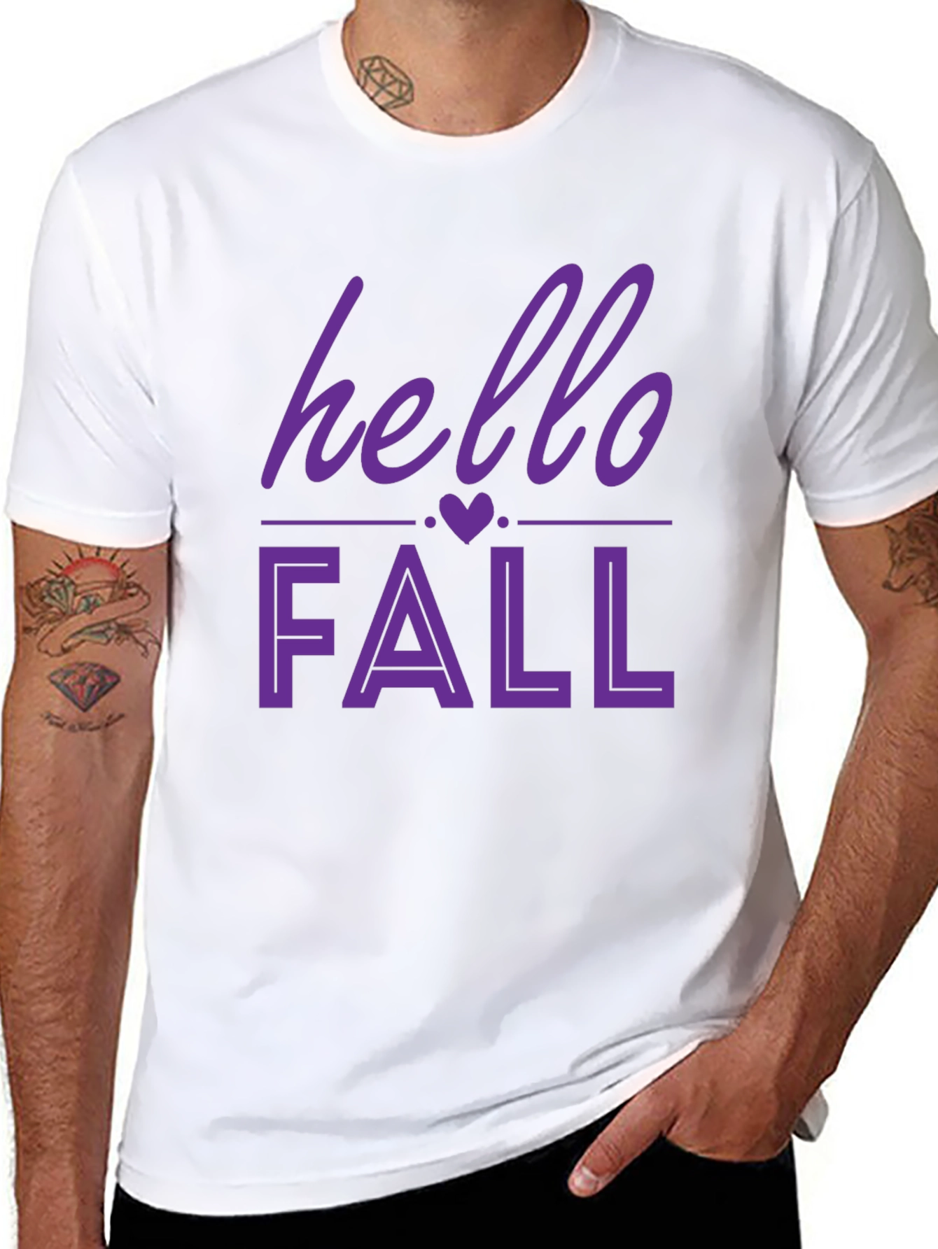 Black Hello Fall Graphic Tee view 8