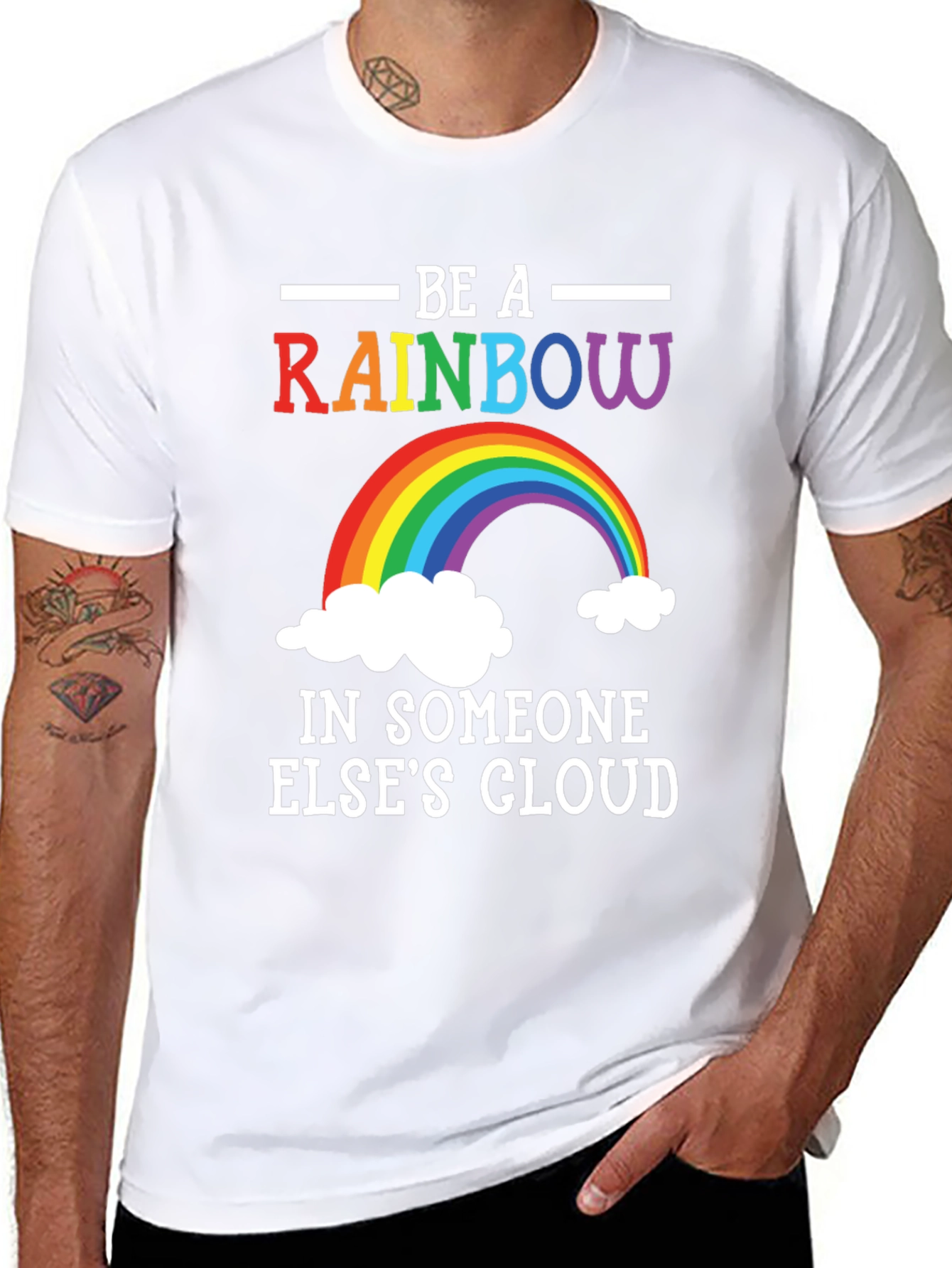 Rainbow Graphic T-Shirt - Be A Rainbow - 8