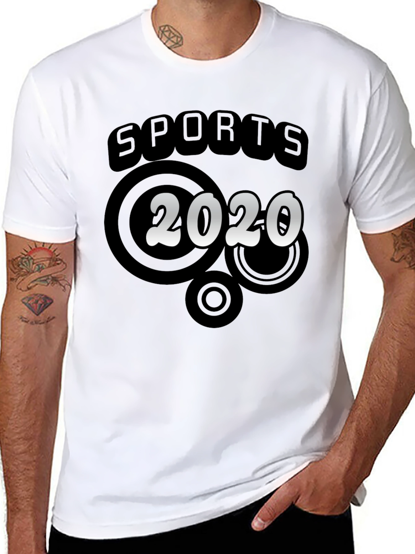 Black Sports 2020 Graphic T-Shirt view 8