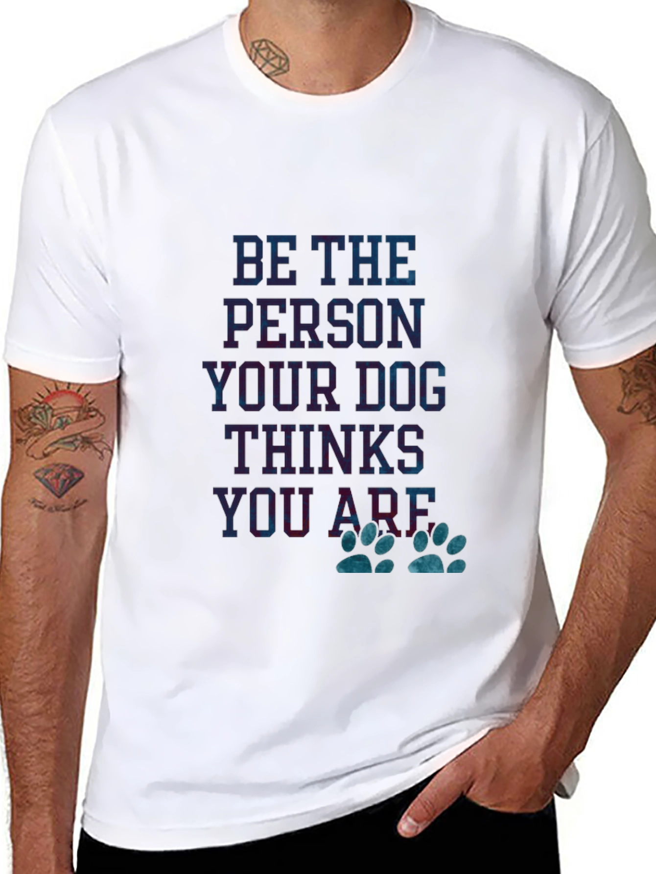 Black Dog Lover T-Shirt: Be the Person Your Dog Thinks You Are view 8