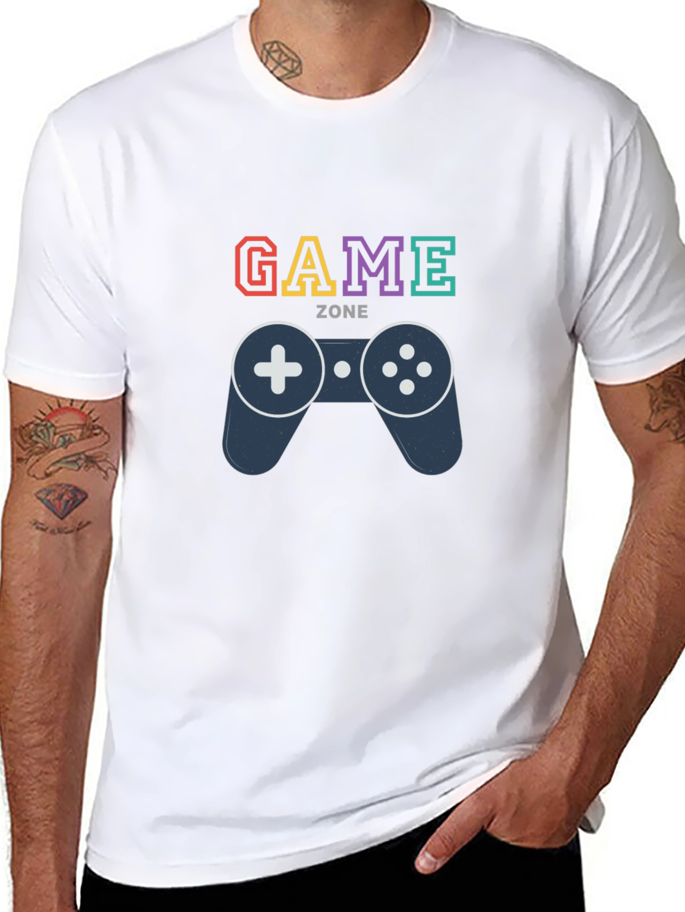 Black Game Zone Graphic Tee view 8