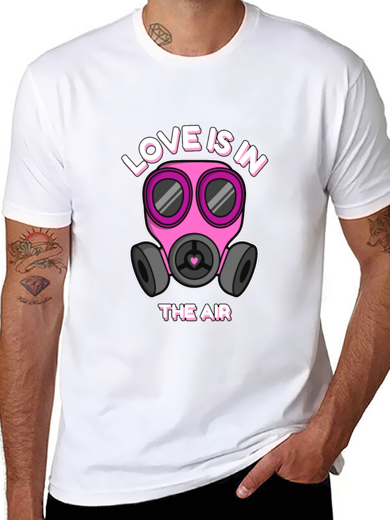 Black Love is in the Air Graphic T-Shirt view 8