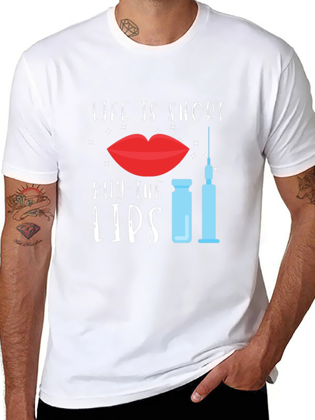 Black Life is Short Buy the Lips T-Shirt view 8