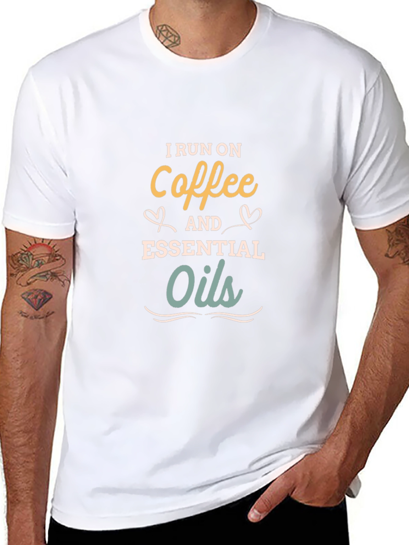 Black Coffee & Essential Oils Graphic Tee view 8