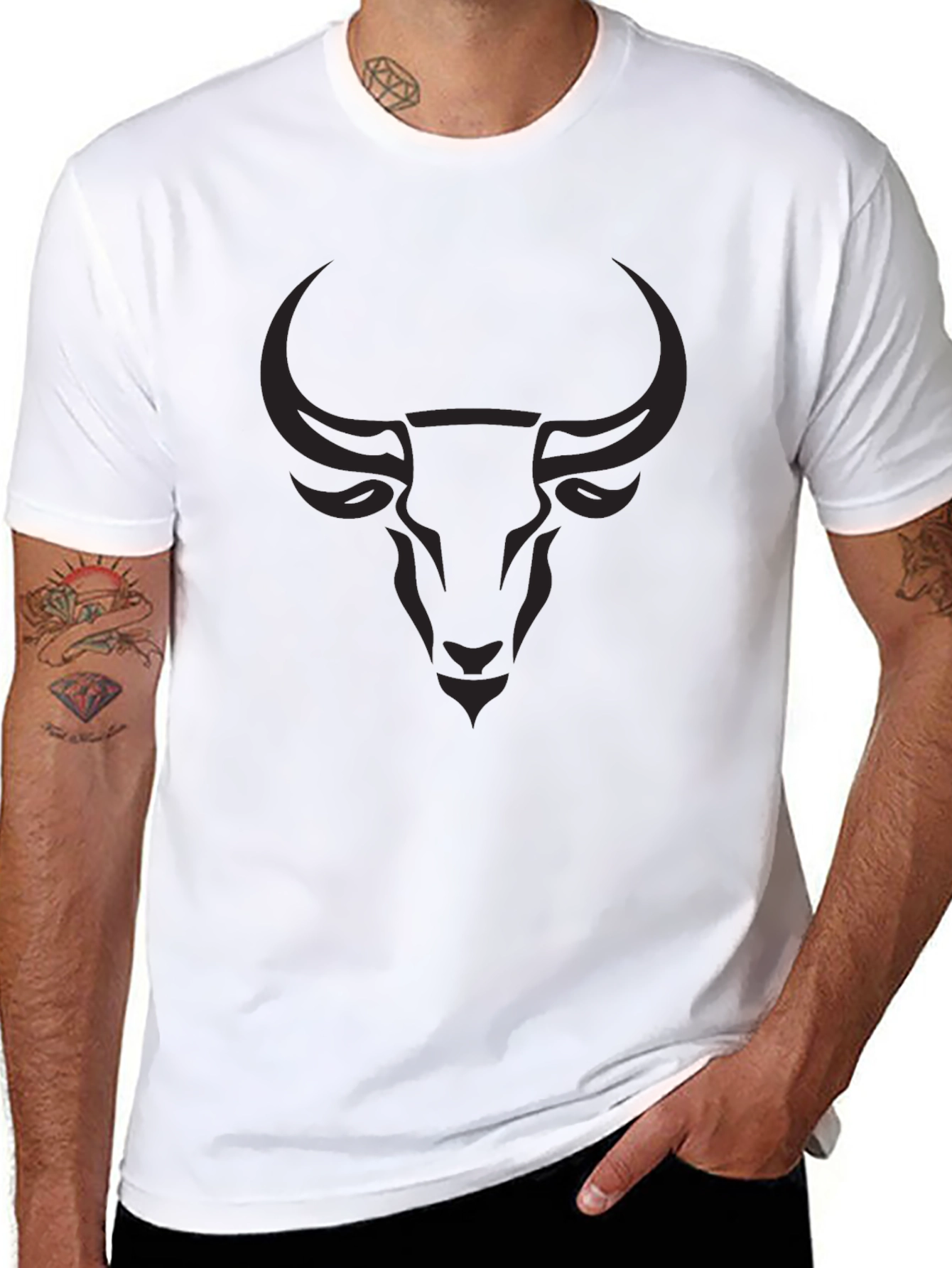Black Black Bull Graphic Tee - Mens Soft Cotton T-Shirt view 8